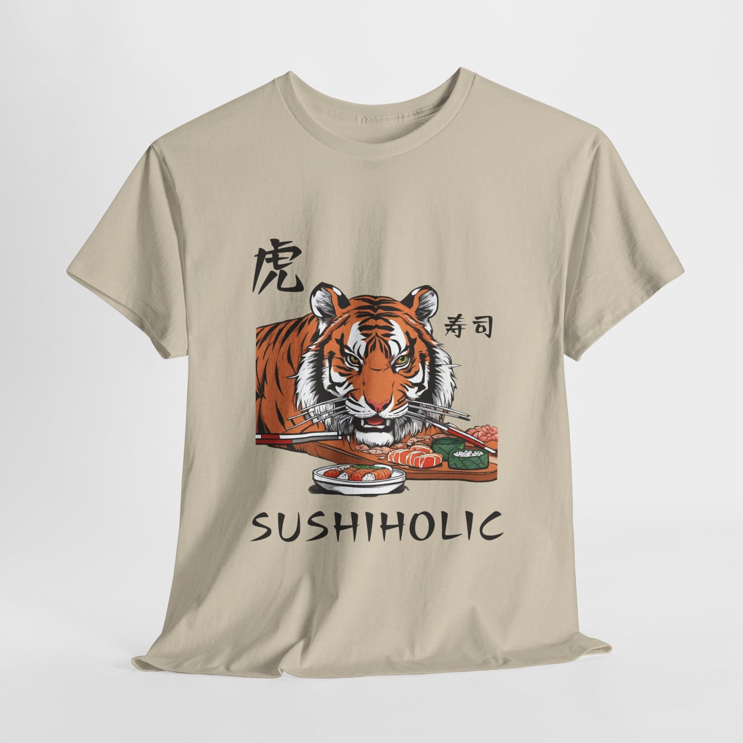 Tiger Sushi Lovers Sushiholic Graphic Tee Flashlander