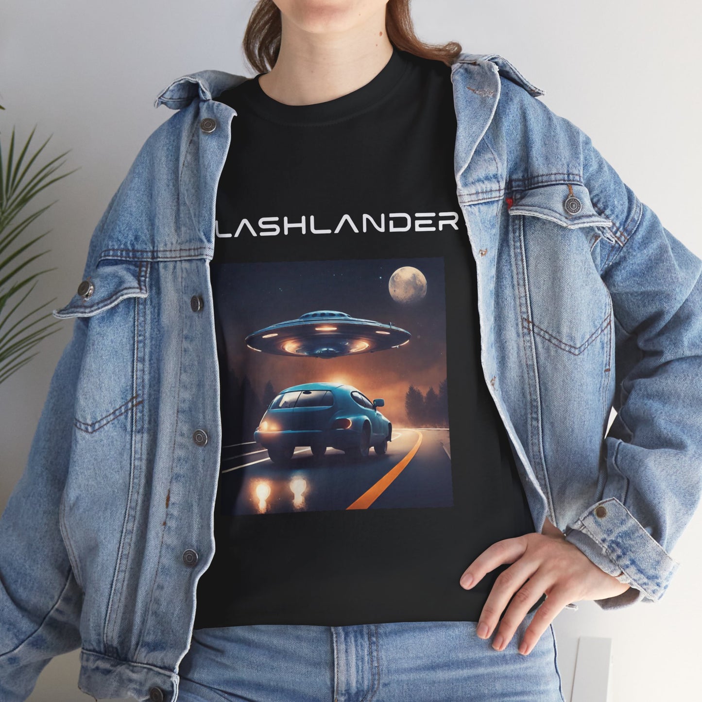 Retro UFO Alien Flashlander Gym Shirt