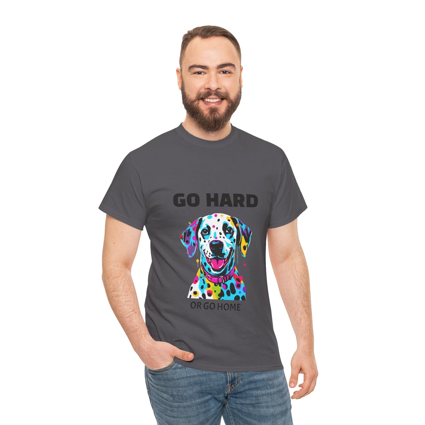 Dalmatian Dog Pop Art  - Go Hard Or Go Home Flashlander Gym Shirt