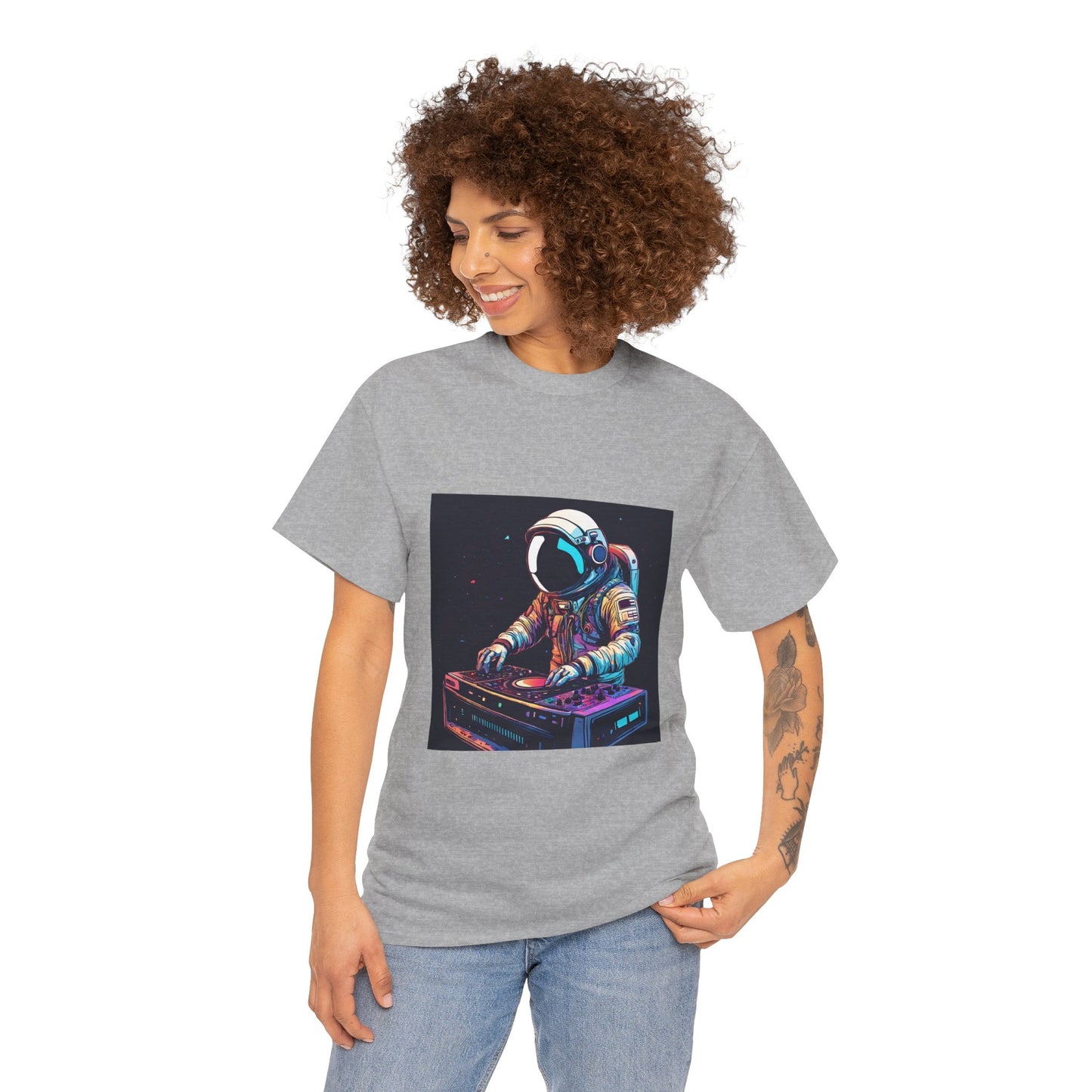 Astronaut Techno DJ Flashlander Gym Shirt