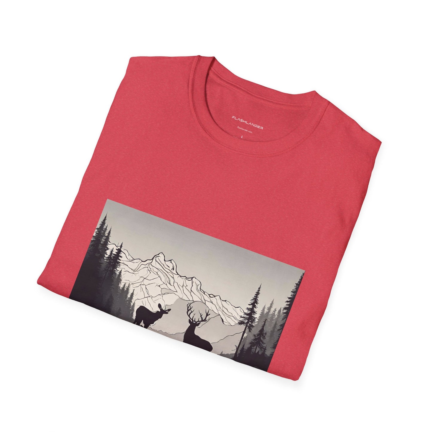 Wilderness Serenity Majestic Mountain Scenery Flashlander Gym Shirt