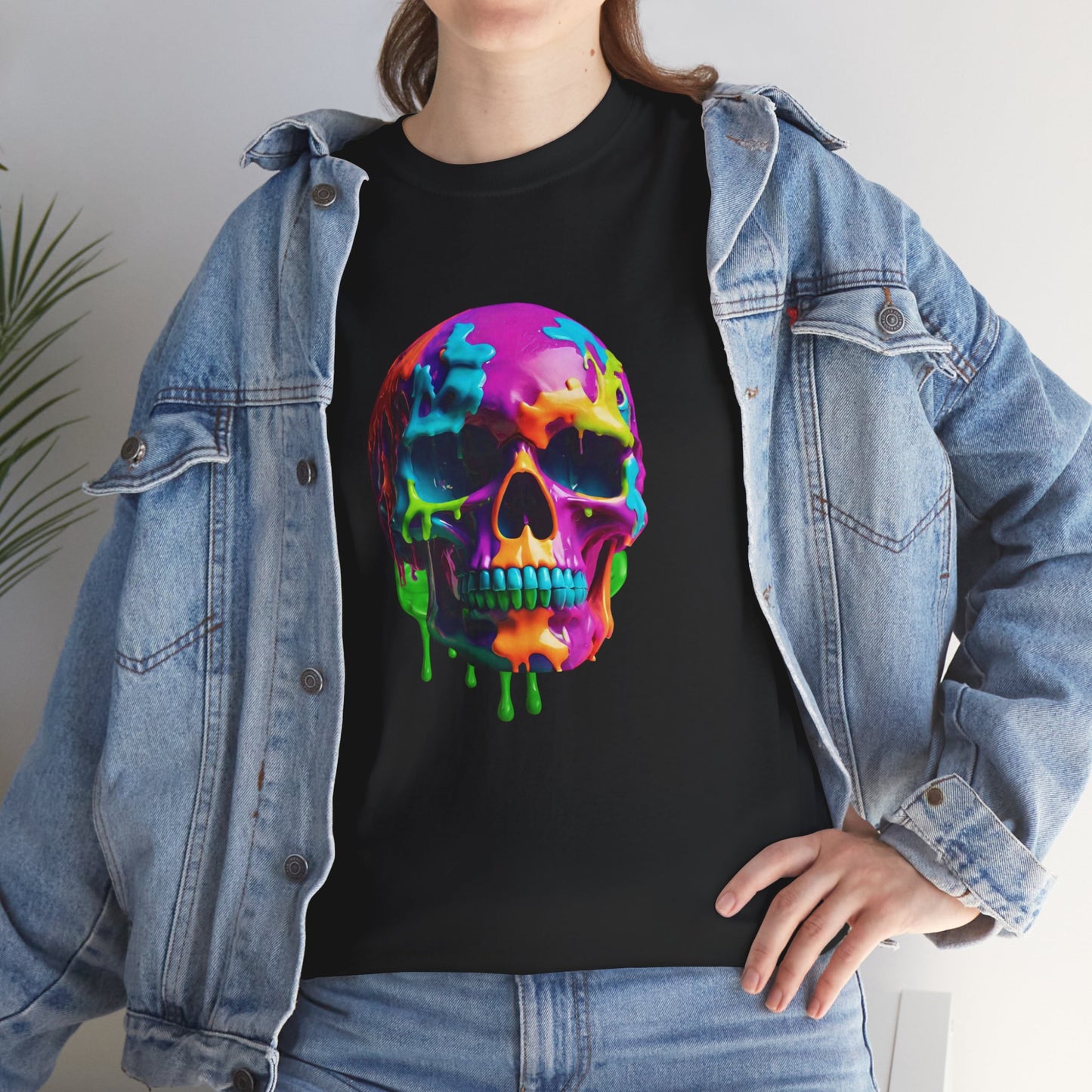 Neon Meltdown Skull Flashlander Gym Shirt