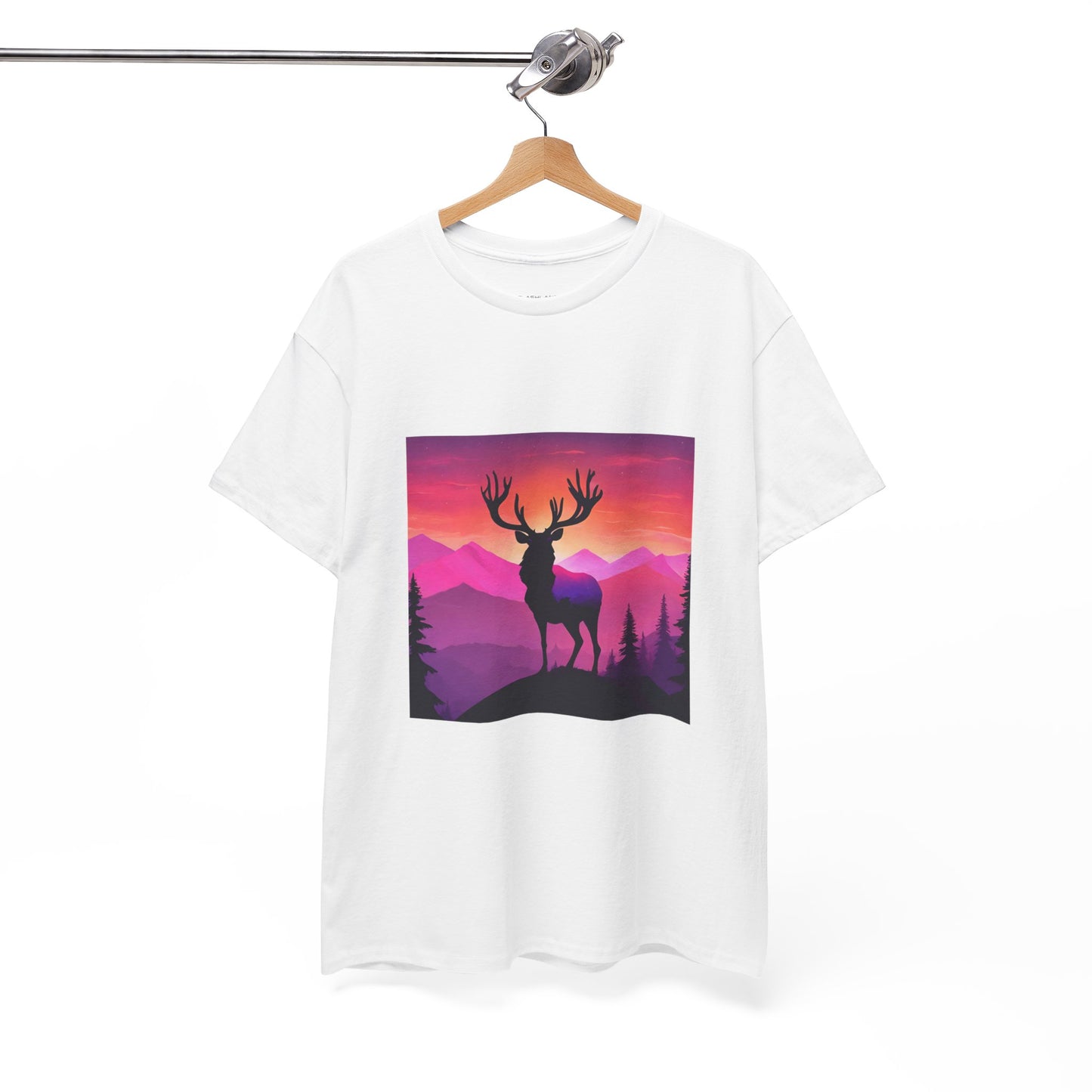 Deer Majestic Sunset Flashlander Gym Shirt