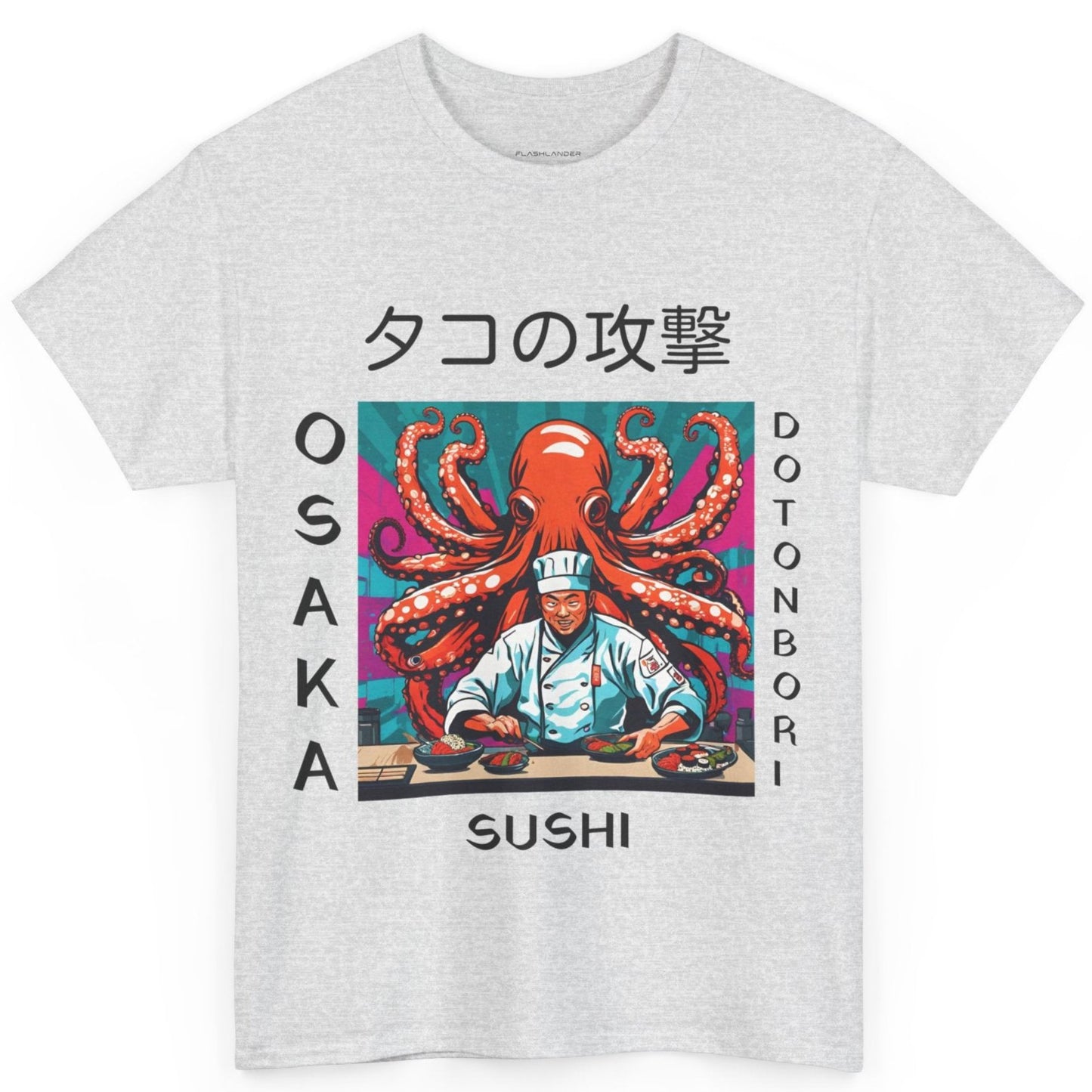 Octopus Escape Sushi Chef - Flashlander Gym Shirt