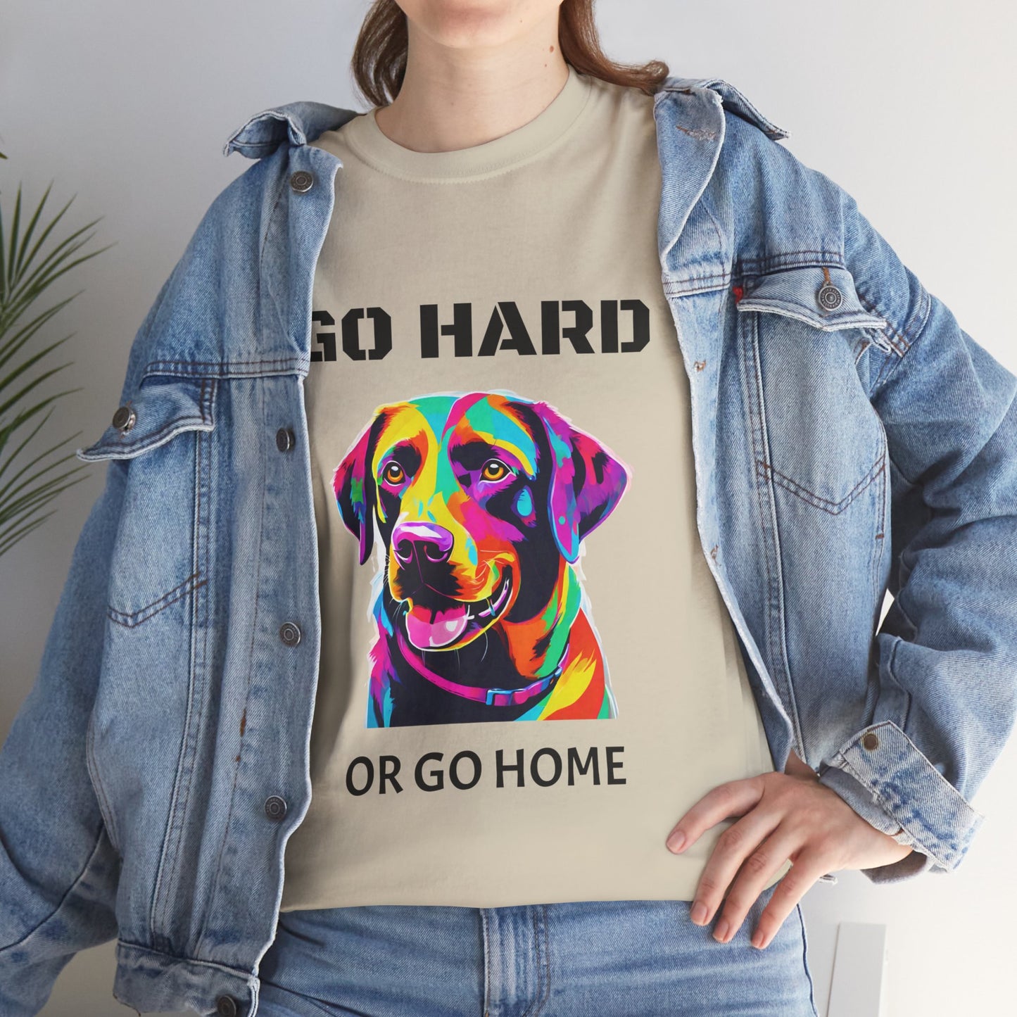 Labrador Retriever Dog Pop Art  - Go Hard Or Go Home Flashlander Gym Shirt