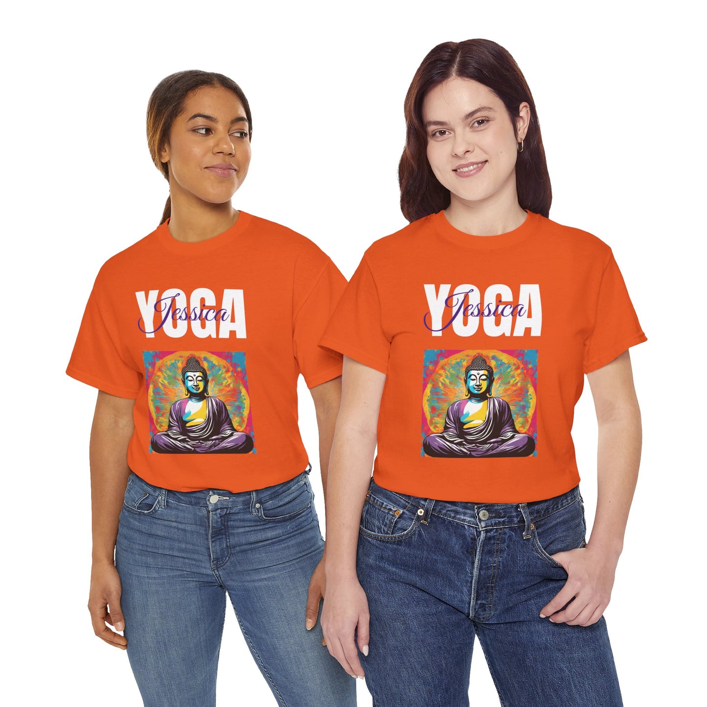 Personalized Yoga Shirt - Buddha Tee - Custom Name Flashlander Yoga Tee