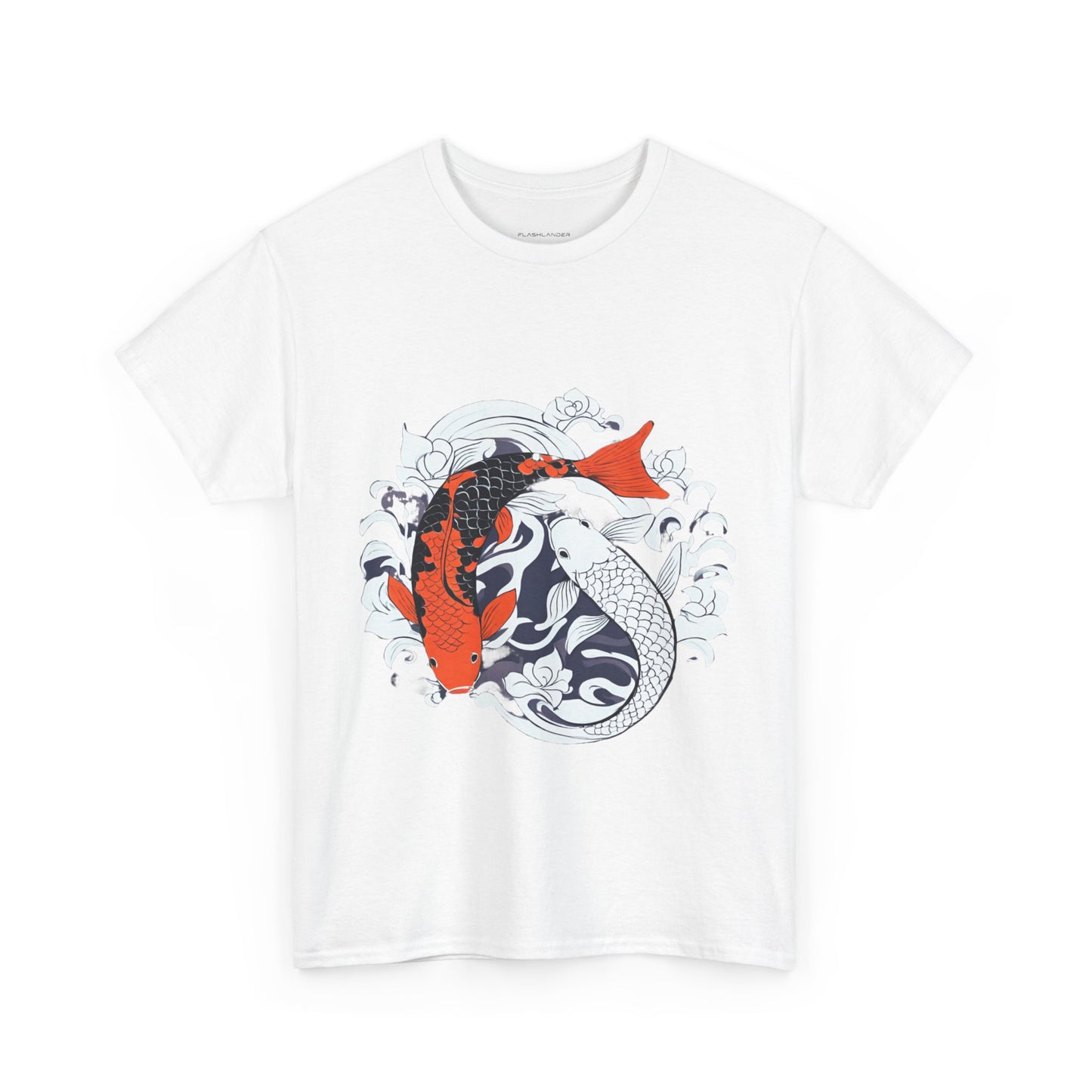 Yin Yang Japanese Koi Fish Flashlander Gym Shirt