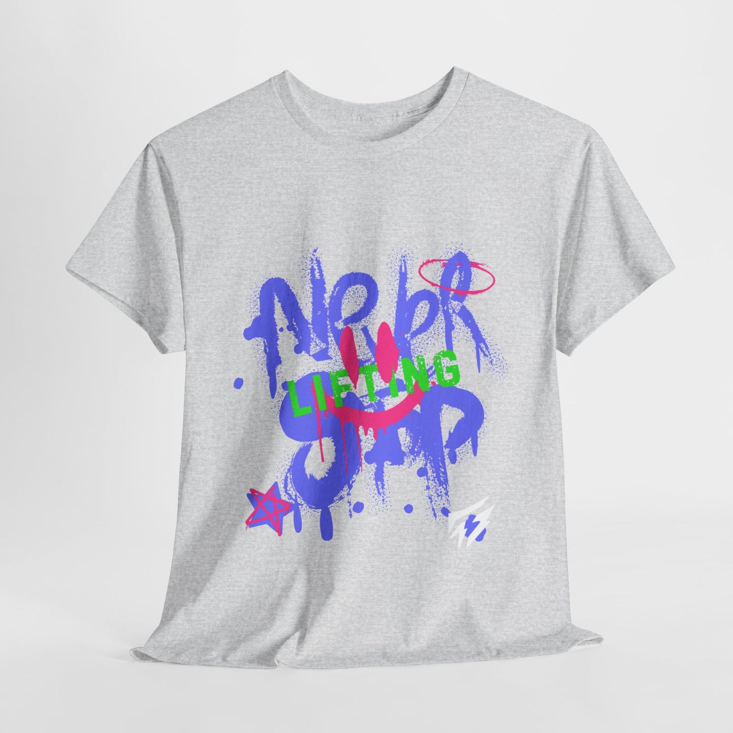 T-shirt de sport Graffiti Flashlander - Never Stop Lifting Gris