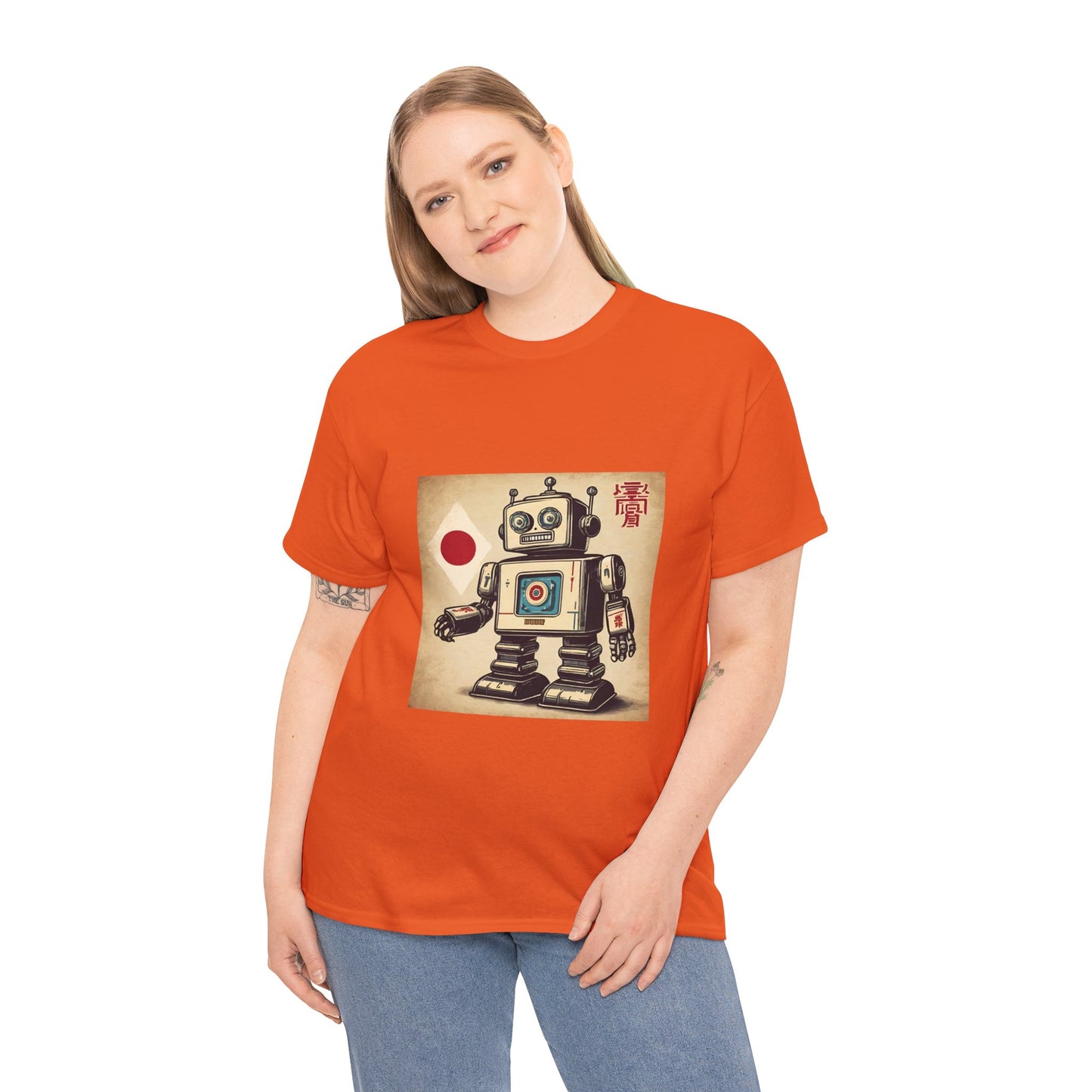 Camiseta deportiva con diseño de robot japonés vintage - Flashlander