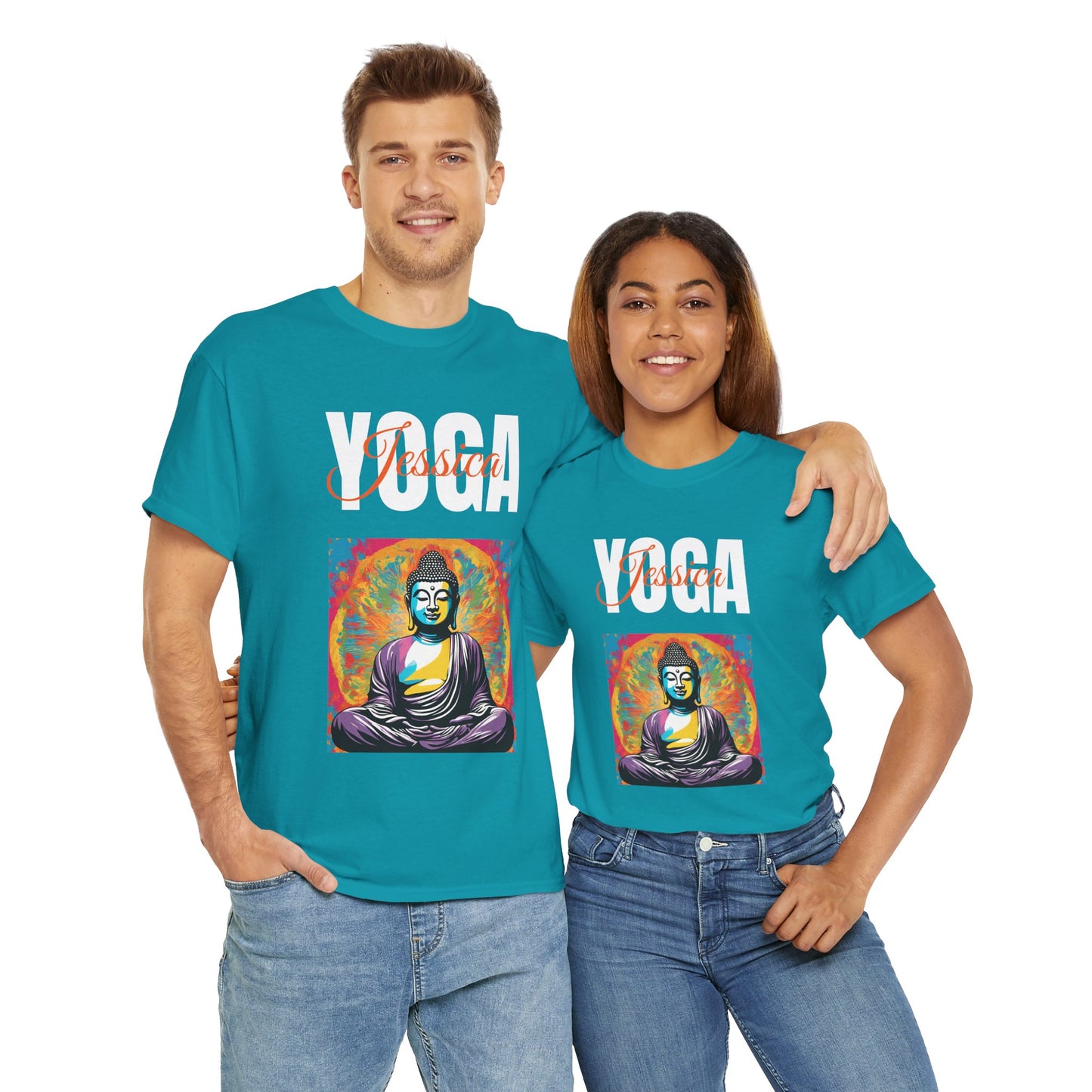 Personalized Yoga Shirt - Buddha Tee - Custom Name Flashlander Yoga Tee