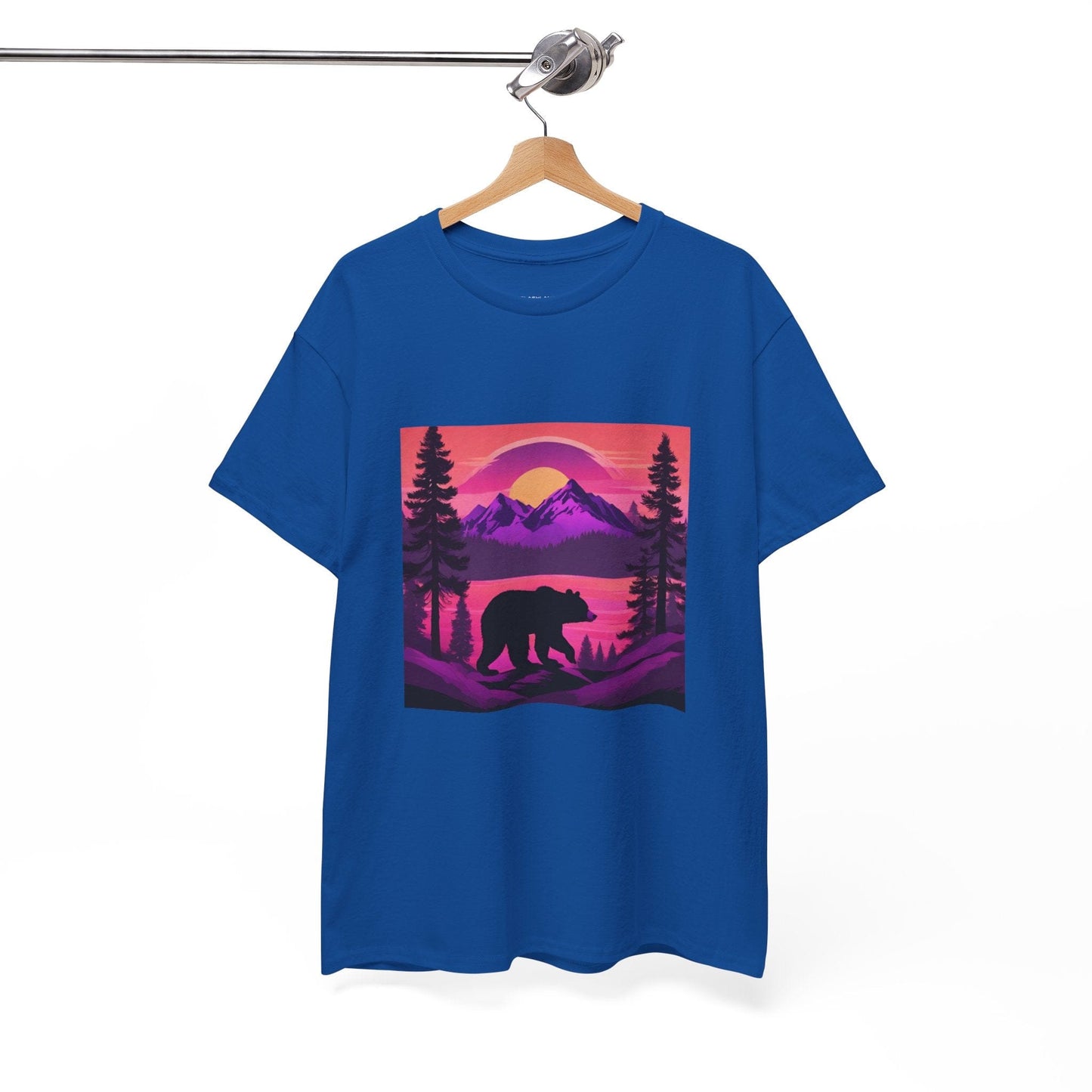 Bear Majestic Sunset Graphic Tee Flashlander