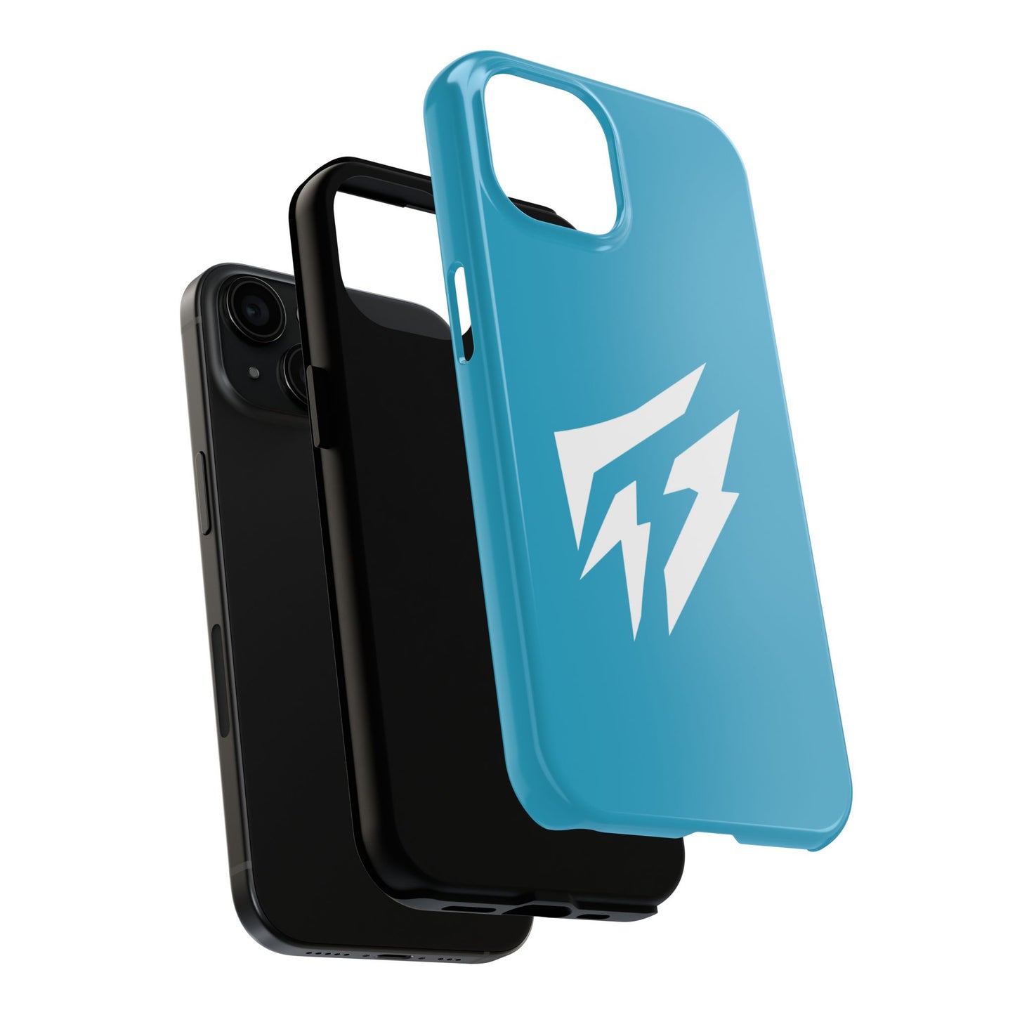 Flashlander Thunders Tough Phone Cases for all Iphone and Samsung Galaxy Blue Aqua Turquoise