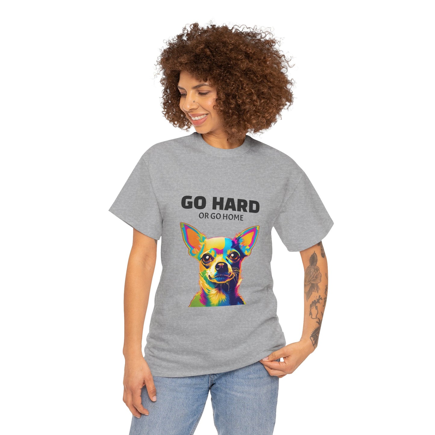 Chihuahua Dog Pop Art - Go Hard or Go Home Flashlander Gym Shirt