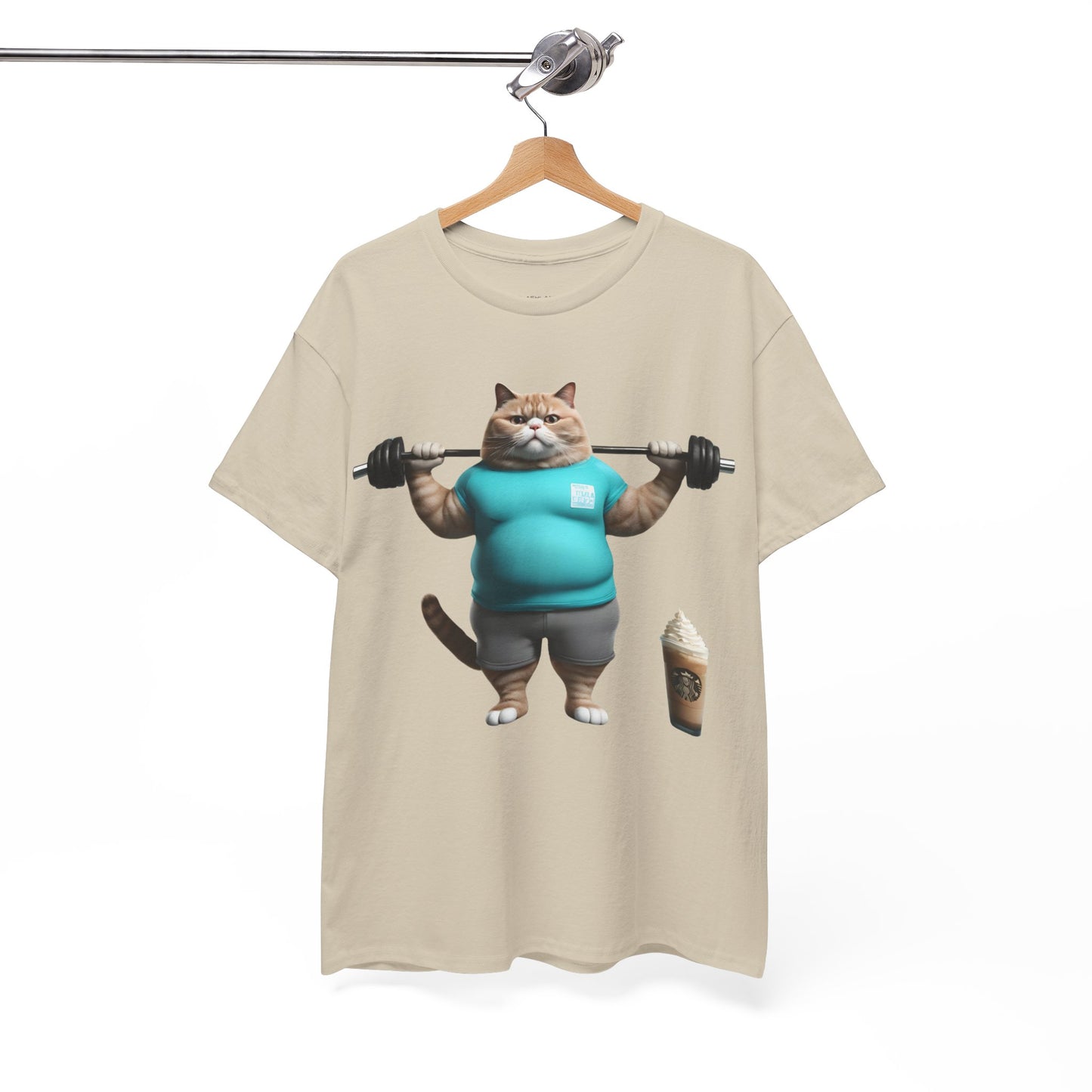 Funny Fat Cat Lifting - Flashlander Gym Shirt