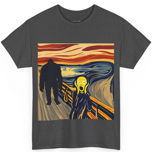 The Scream Meets Bigfoot A Startling Encounter - Flashlander Gym Shirt