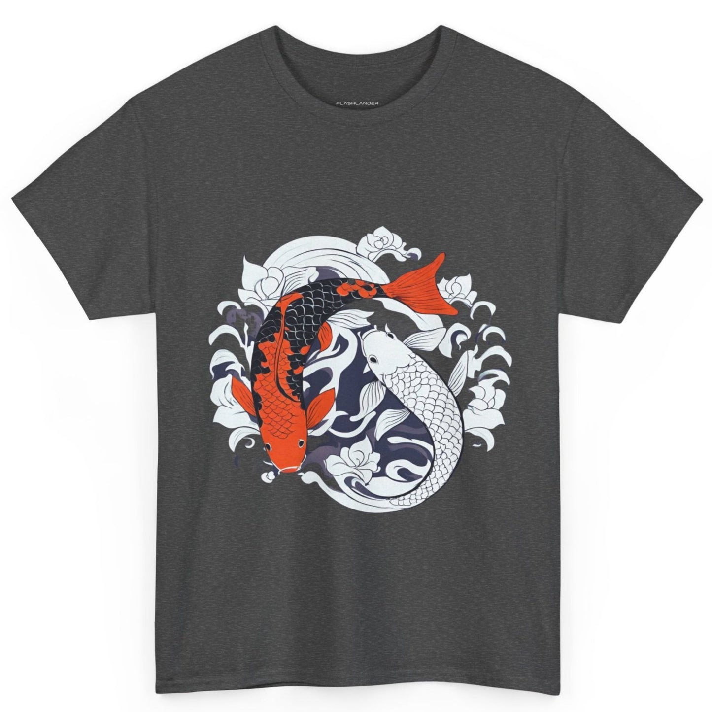 Yin Yang Japanese Koi Fish Flashlander Gym Shirt