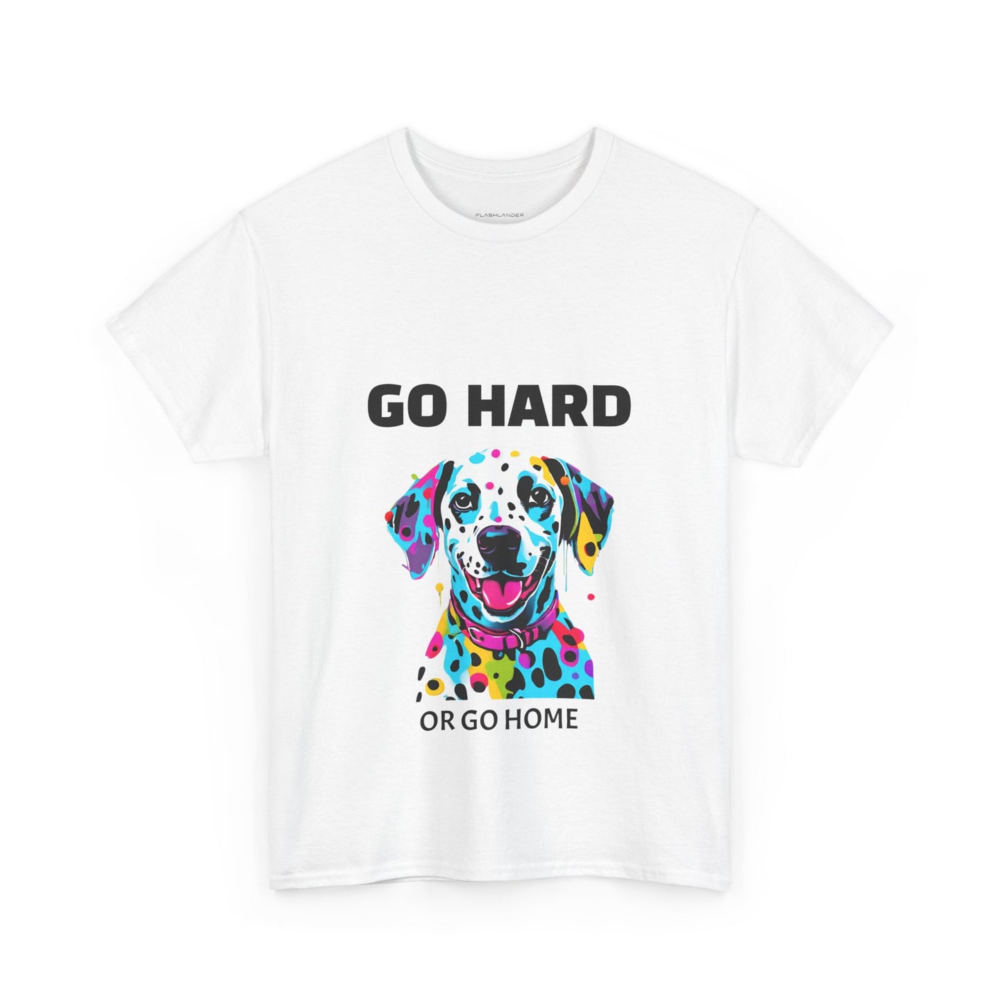 Dalmatian Dog Pop Art  - Go Hard Or Go Home Flashlander Gym Shirt