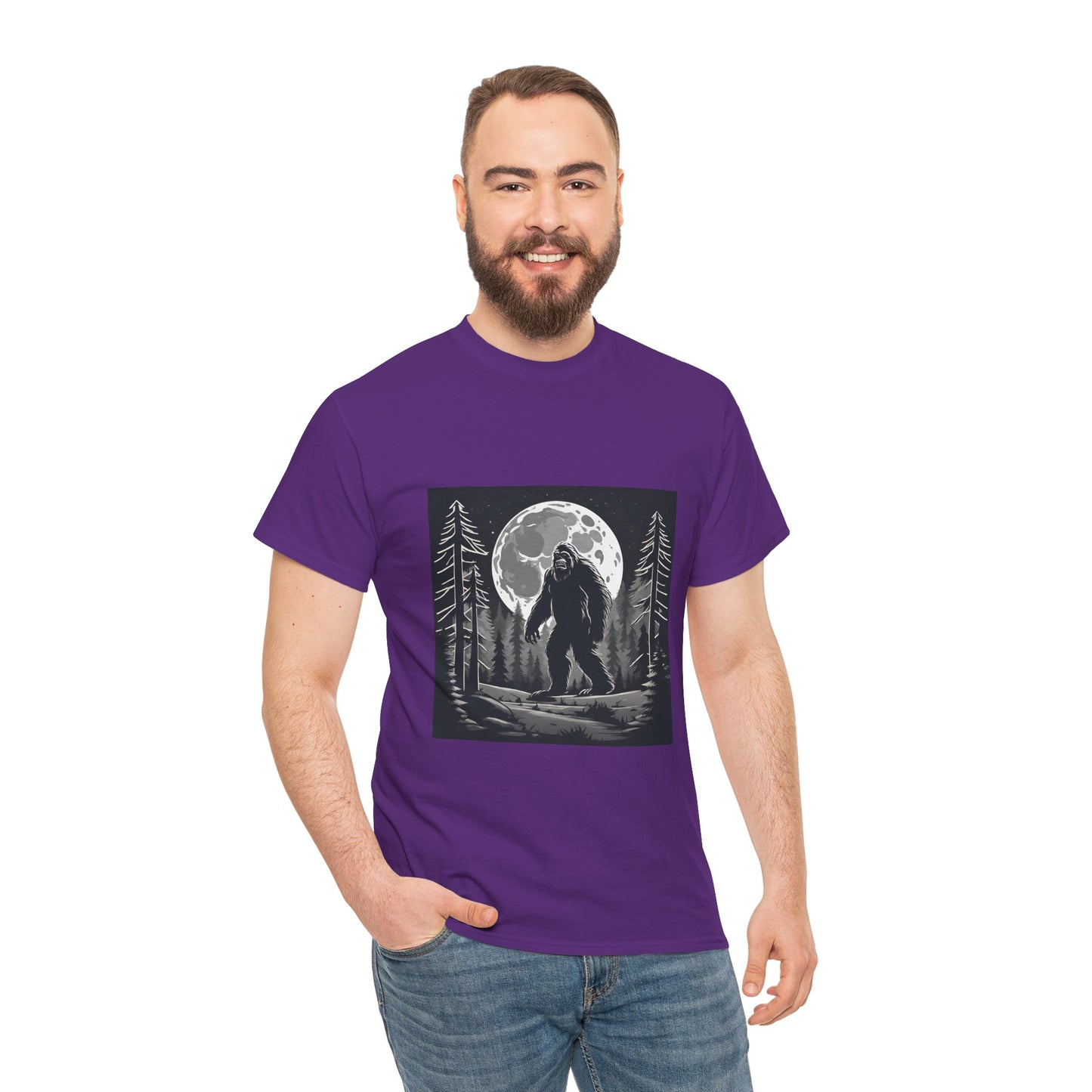 Camisa Bigfoot, camisa Sasquatch, camisa divertida Bigfoot, camisa de senderismo, camisa Yeti, camisa frescaUnisex camiseta de algodón pesado Flashlander