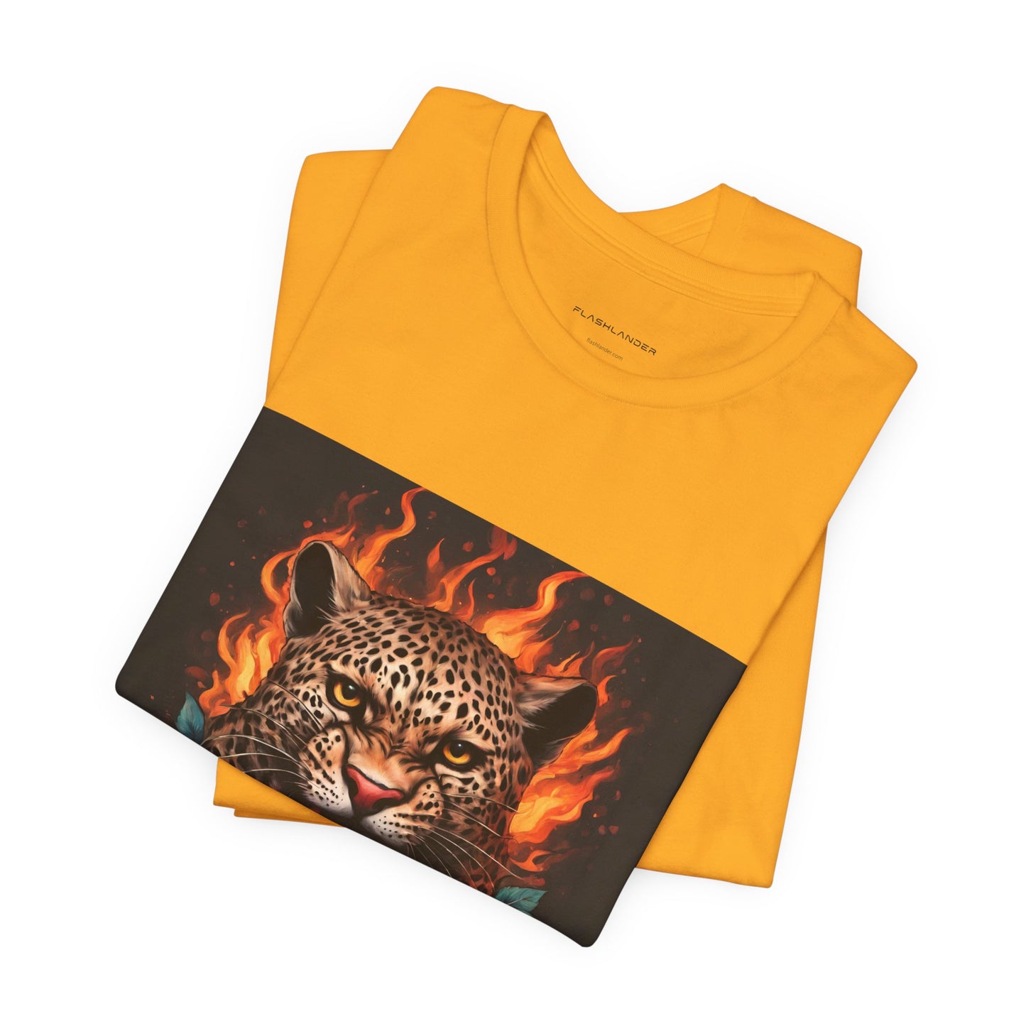 Leopard Flames Flashlander Gym Shirt