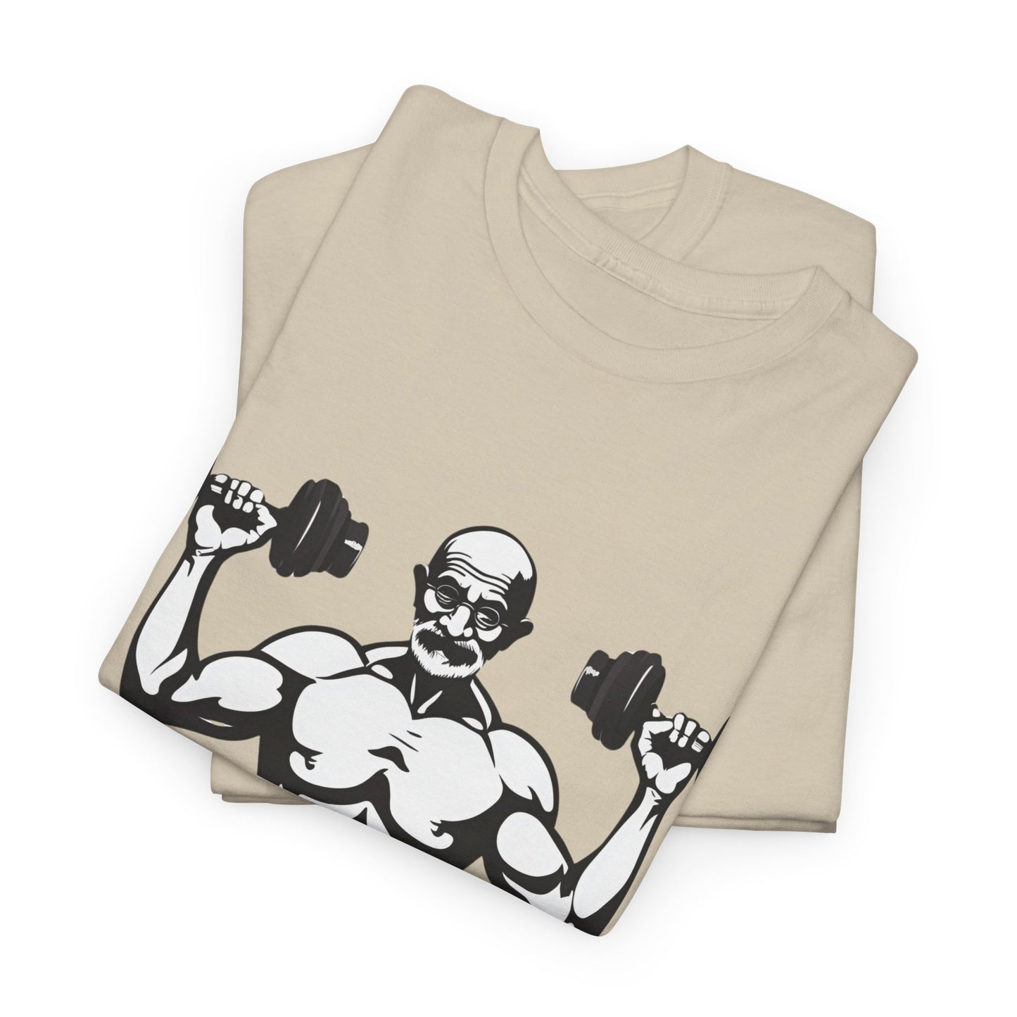 Gandhi Bodybuilder Gym Shirt - Flashlander Live as if you were to die tomorrow, learn as if you were to live forever quote Graphic Tee