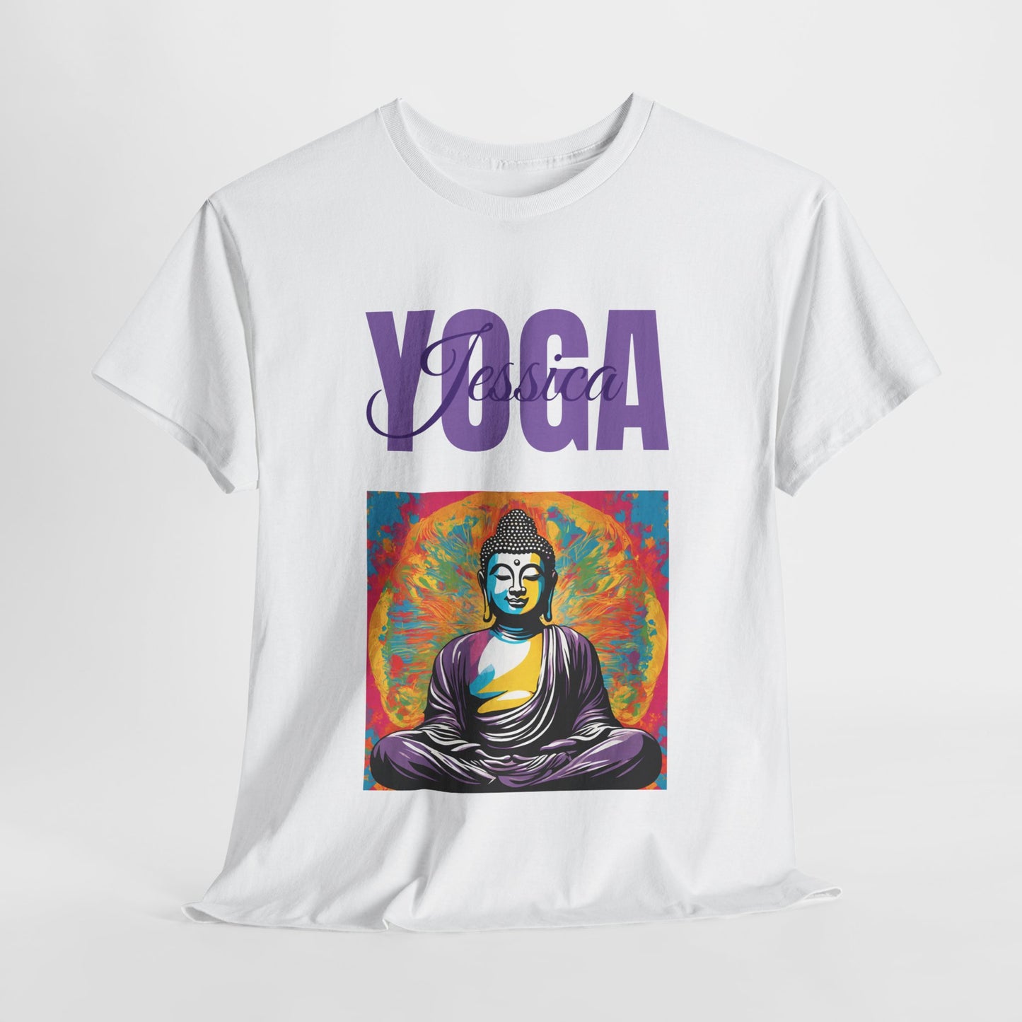 Personalized Yoga Shirt - Buddha Tee - Custom Name Flashlander Yoga Tee