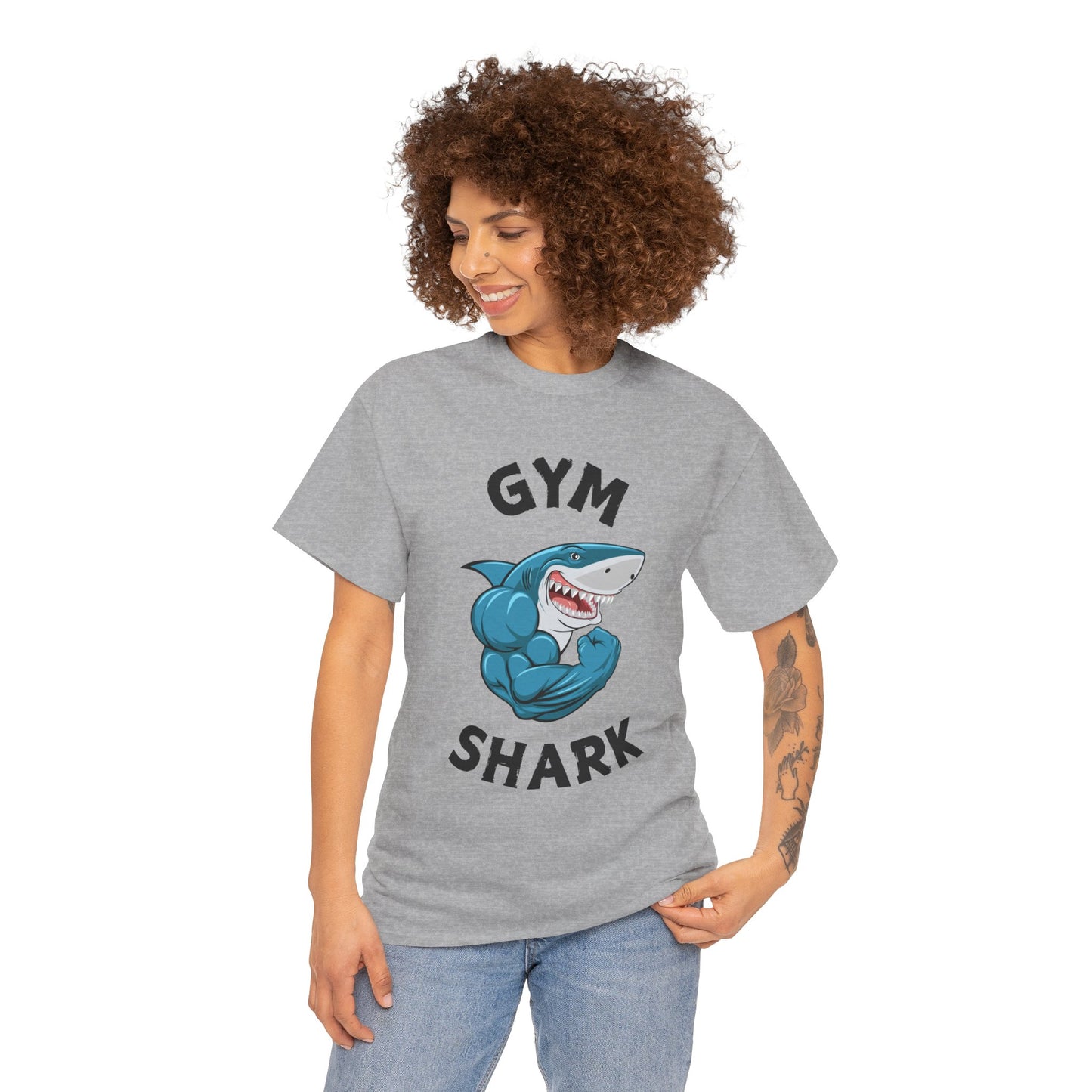 Muscle Gym Shark Bodybuilder Shirt - Flashlander