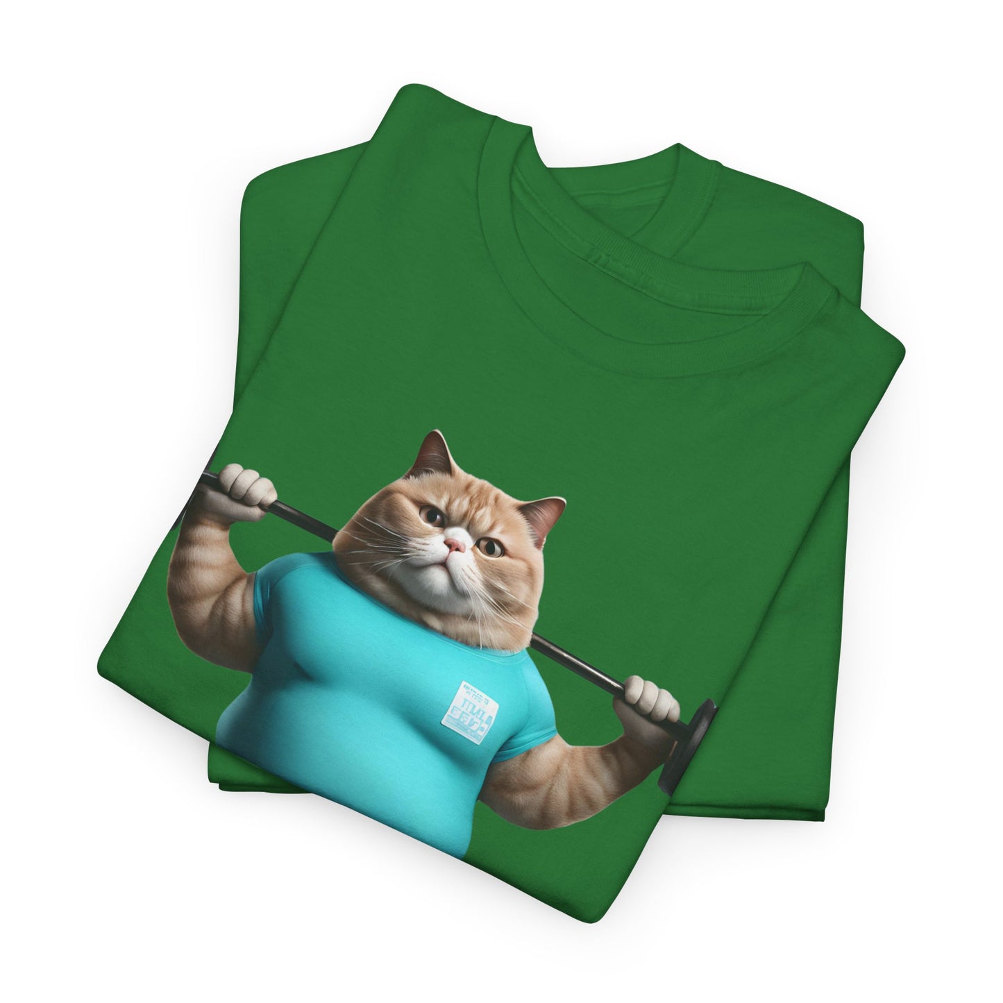 Funny Fat Cat Lifting - Flashlander Gym Shirt