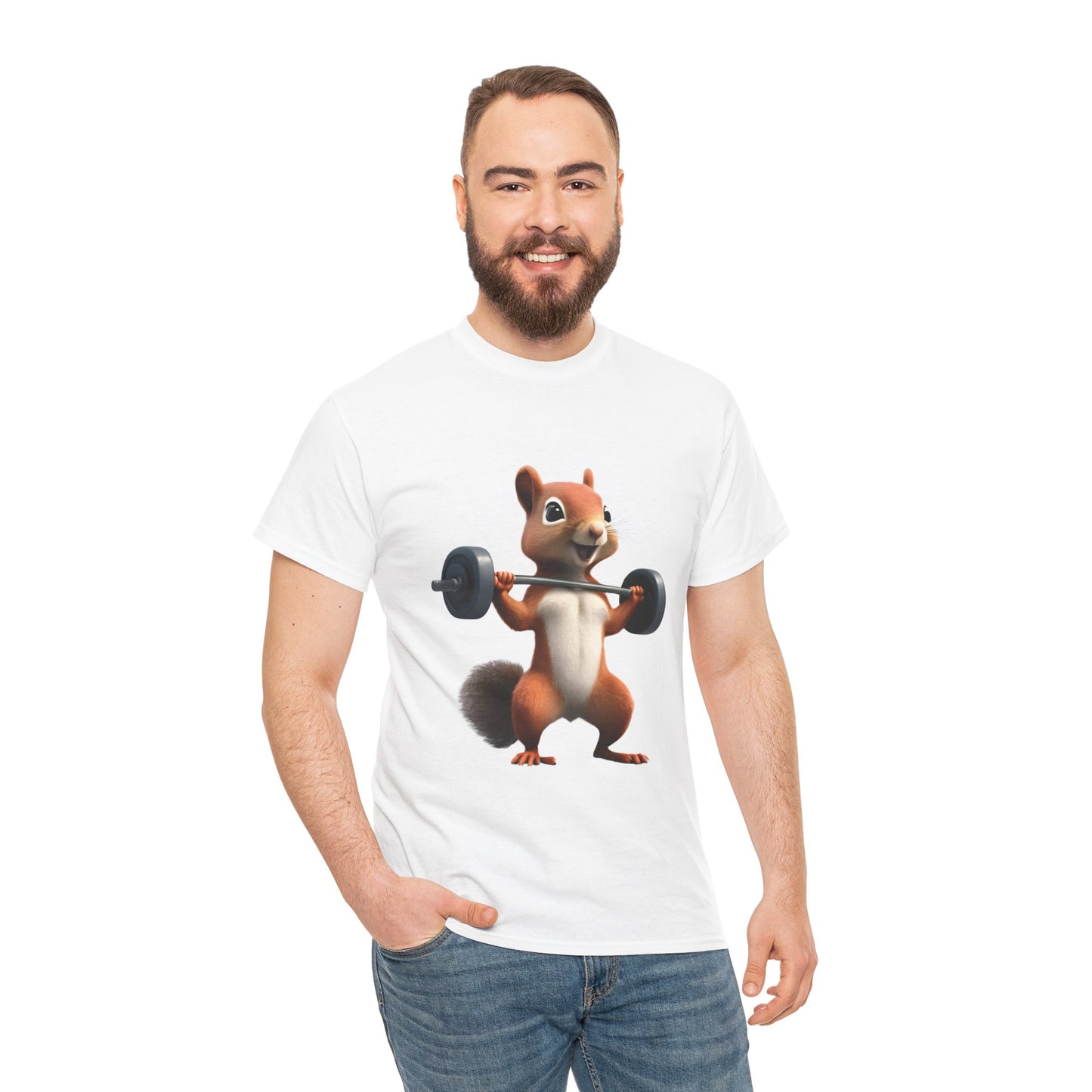 Squirrel Weightlifting Vintage Gym Shirt - Flashlander Graphic Tee