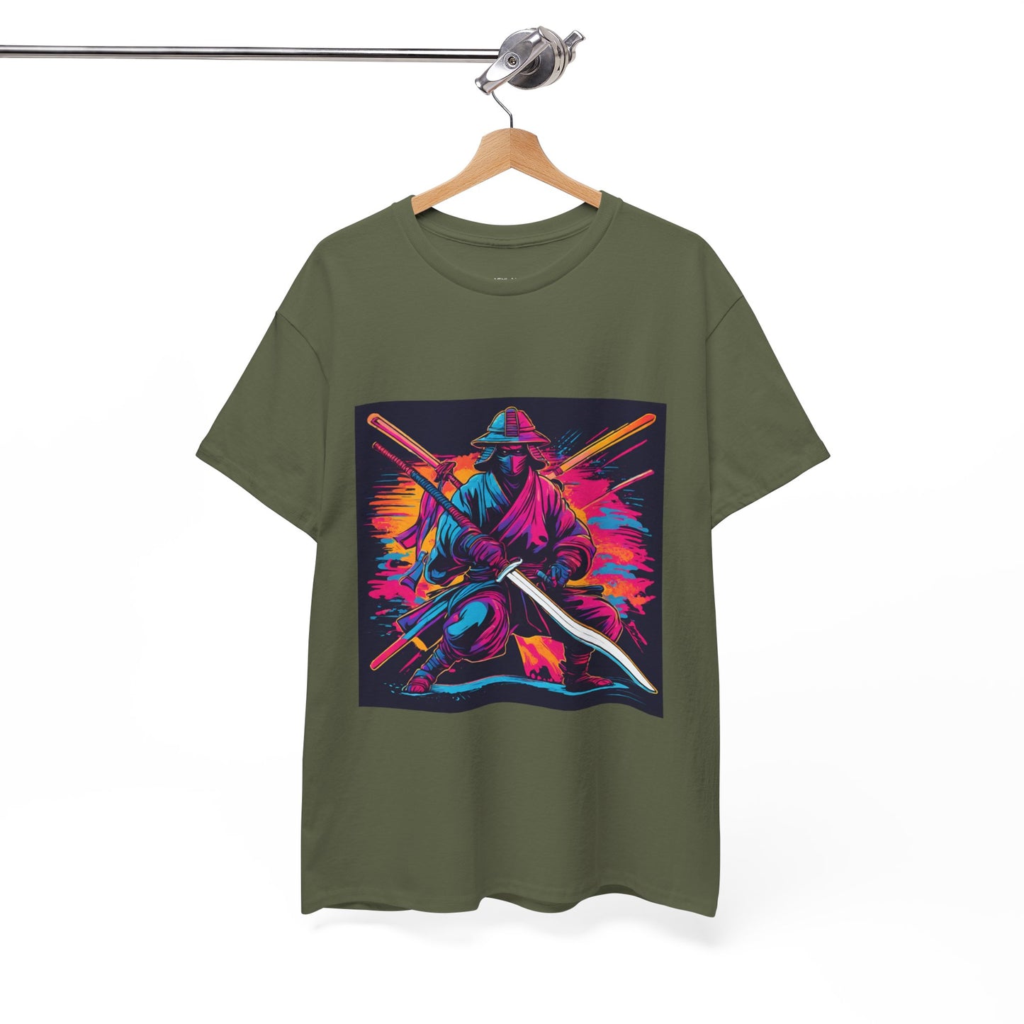 Samurai Warrior Sunset - Flashlander Gym Shirt