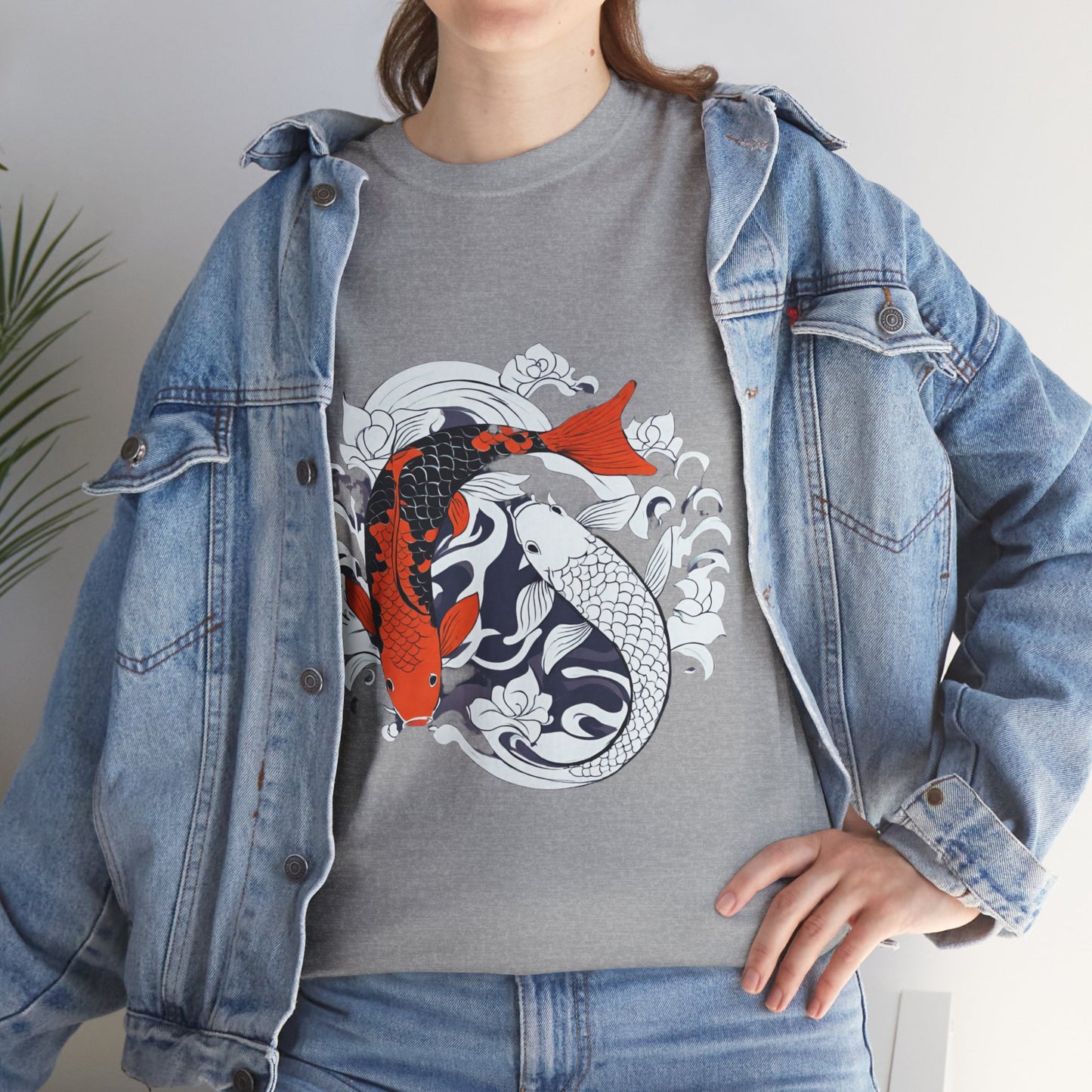 Yin Yang Japanese Koi Fish Flashlander Gym Shirt