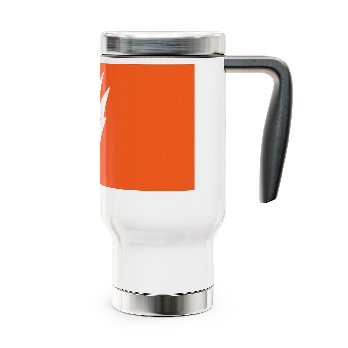 Flashlander Stainless Steel Travel Sports Mug with Handle 14oz Orange