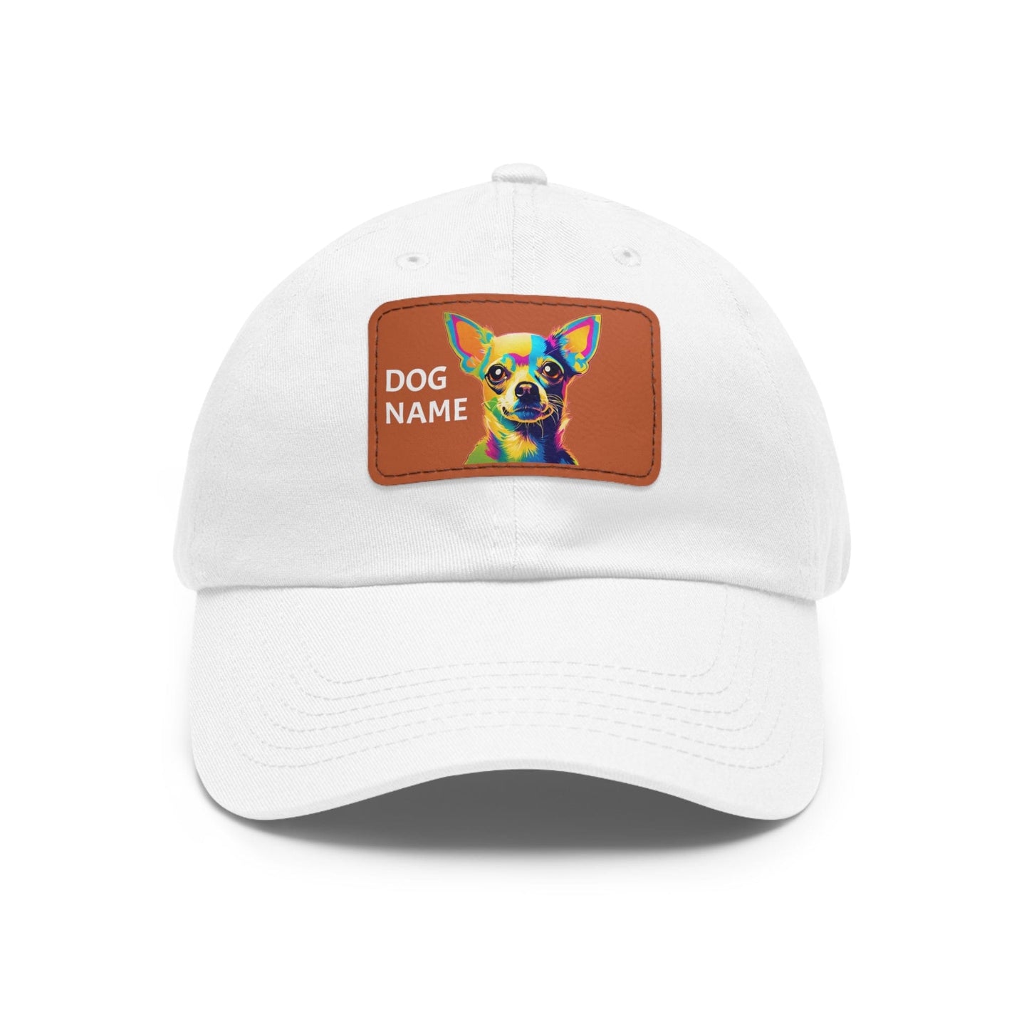 Chihuahua Dog Hat Sportswear Cap Chihuahua Cap Chihuahua Hat Chihuahua Dog Cap Pop Art Hat Dad Hat with Patch (Rectangle) Baseball Cap Custom Hat Flashlander