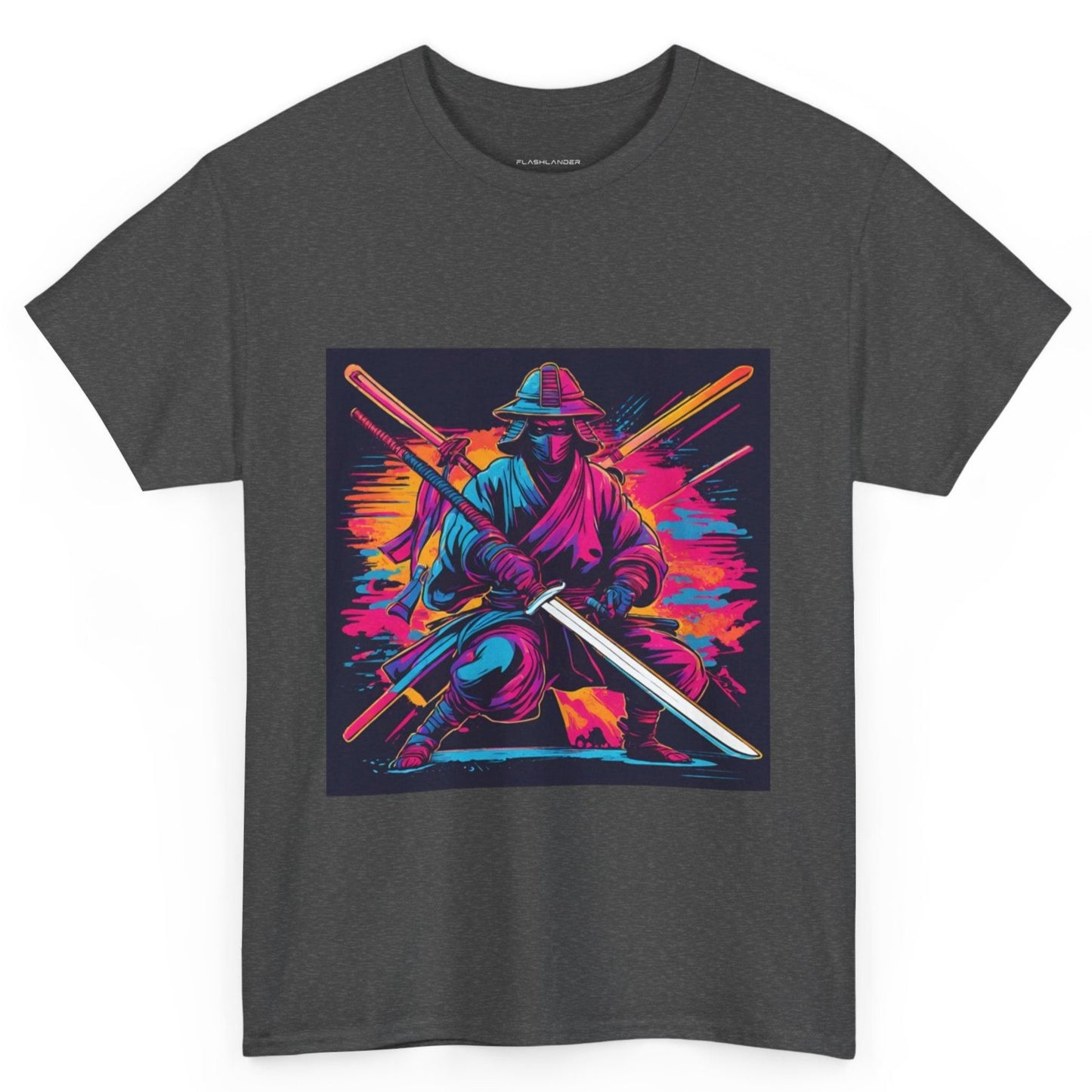 Samurai Warrior Sunset - Flashlander Gym Shirt