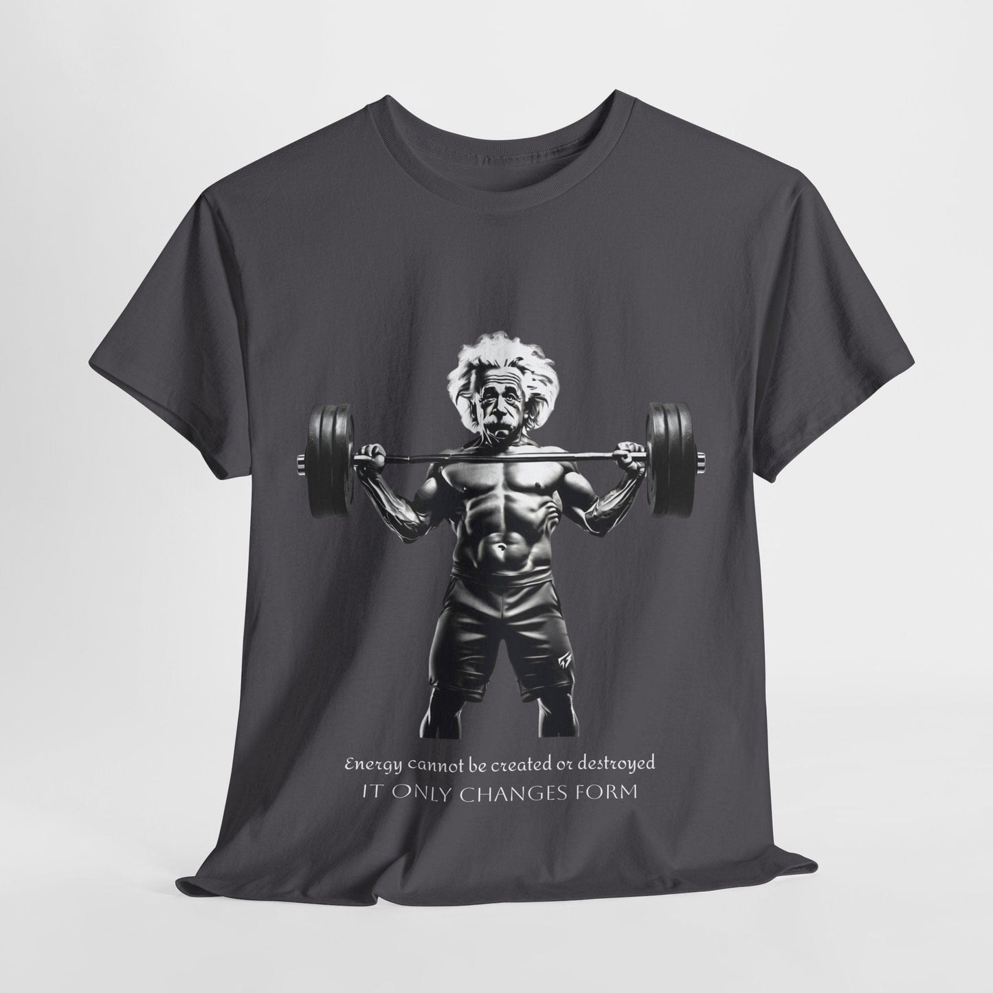 Camiseta de culturista Albert Einstein: la energía de Flashlander no se puede crear ni destruir, solo cambia de forma. Camiseta gráfica con cita