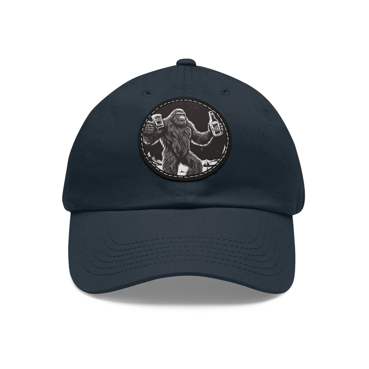 Bigfoot Beer Hat Big Foot Cap Sasquatch Beer Hat Dad Hat with Patch (Round) Baseball Cap Sasquatch Beer Cap Custom Hat Flashlander