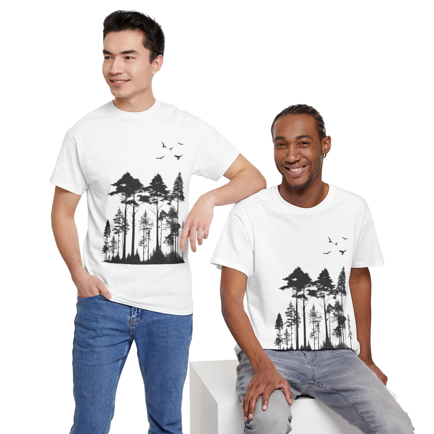 T-shirt de sport Pine Tree Forest Flashlander