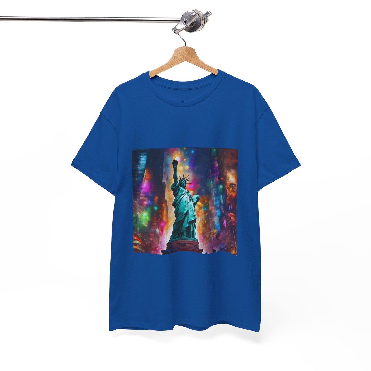 The Statue of Liberty in the Heart of New York Graphic Tee Flashlander