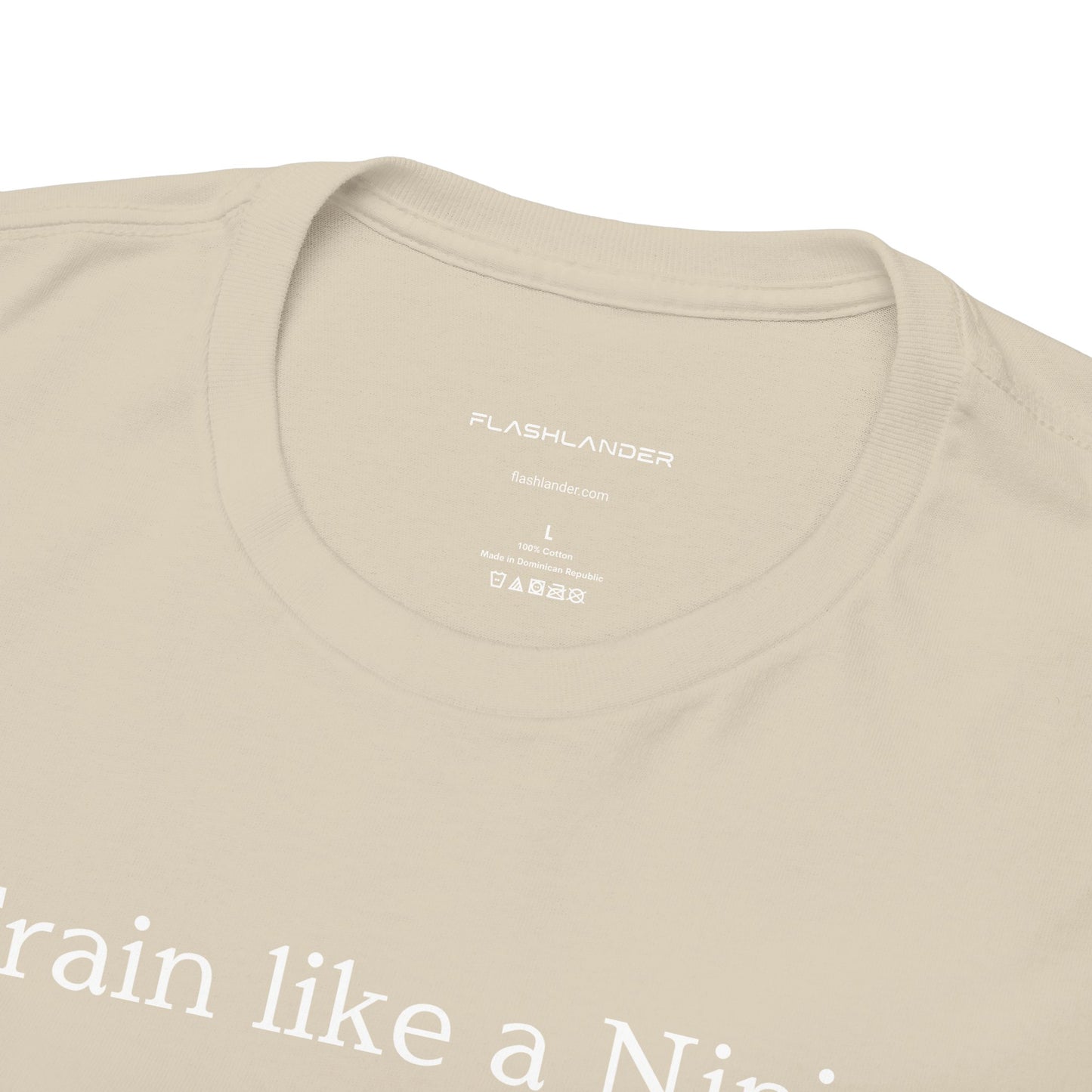 Entraînez-vous comme un ninja, pensez comme un grand maître - T-shirt de sport Flashlander