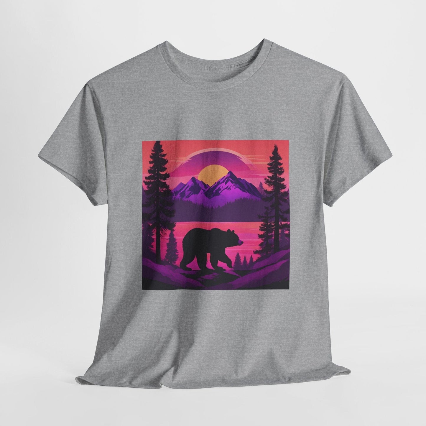 T-shirt graphique Bear Majestic Sunset Flashlander