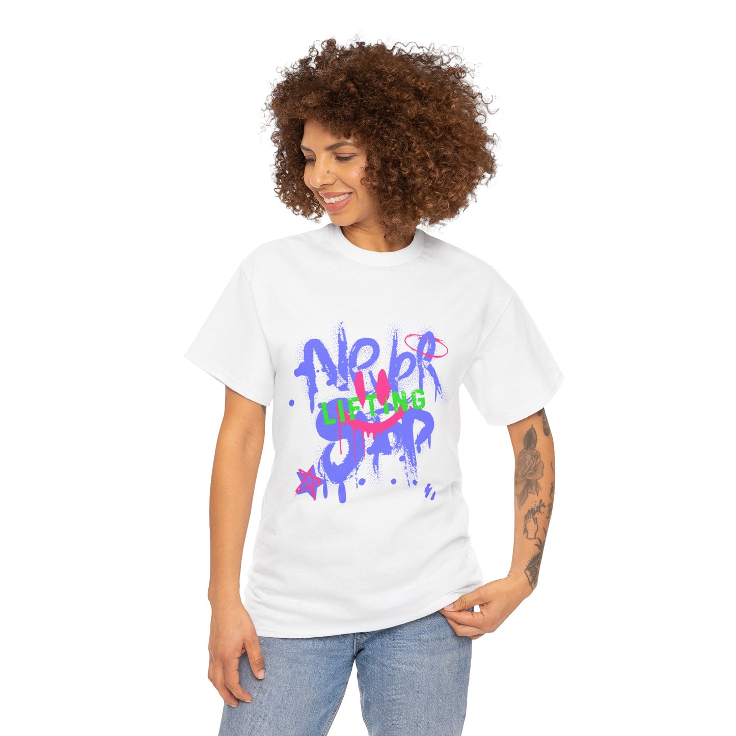 Graffiti Flashlander - Never Stop Lifting Gym T-Shirt Sport Grey