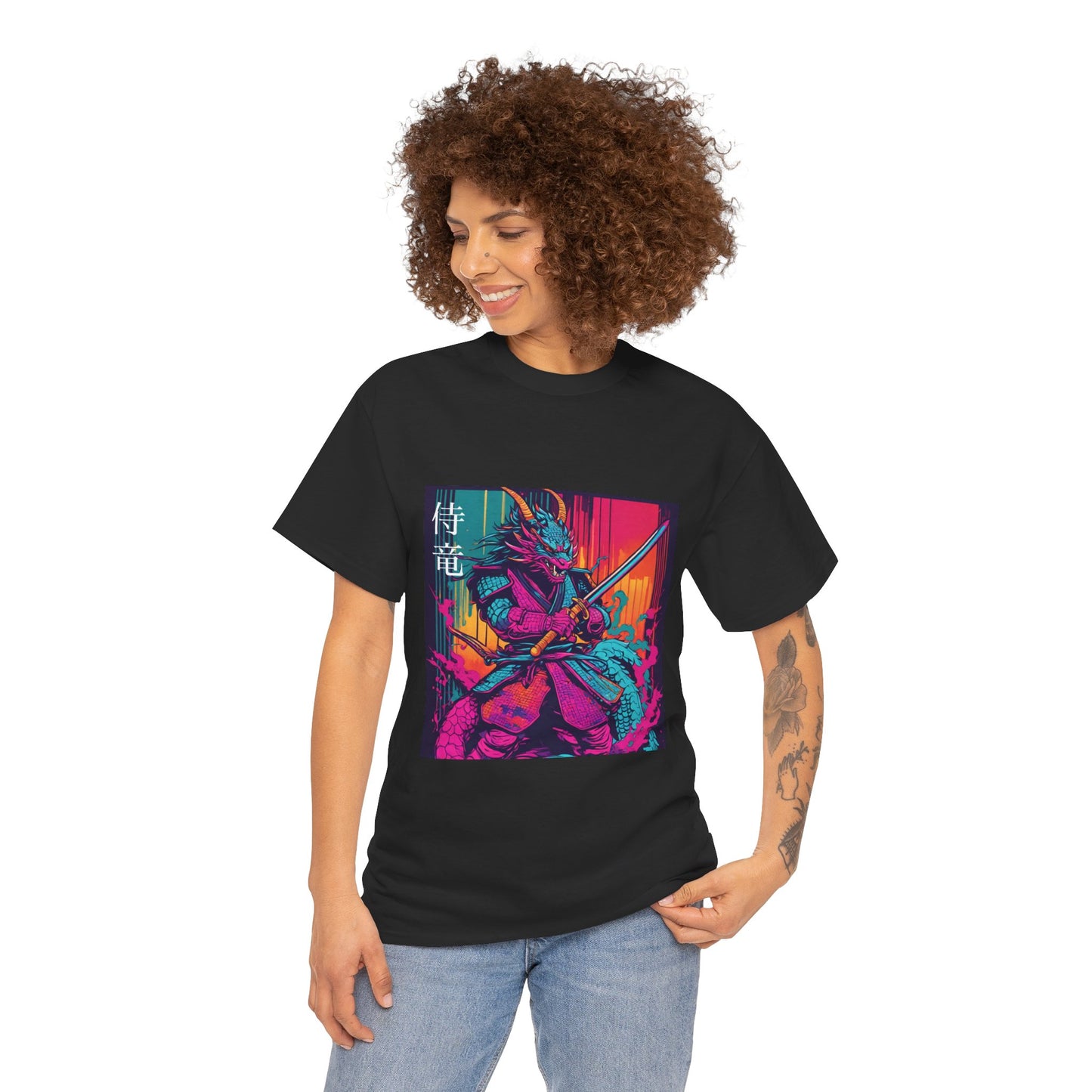 Dragon Samurai Pop Art - Flashlander Gym Shirt