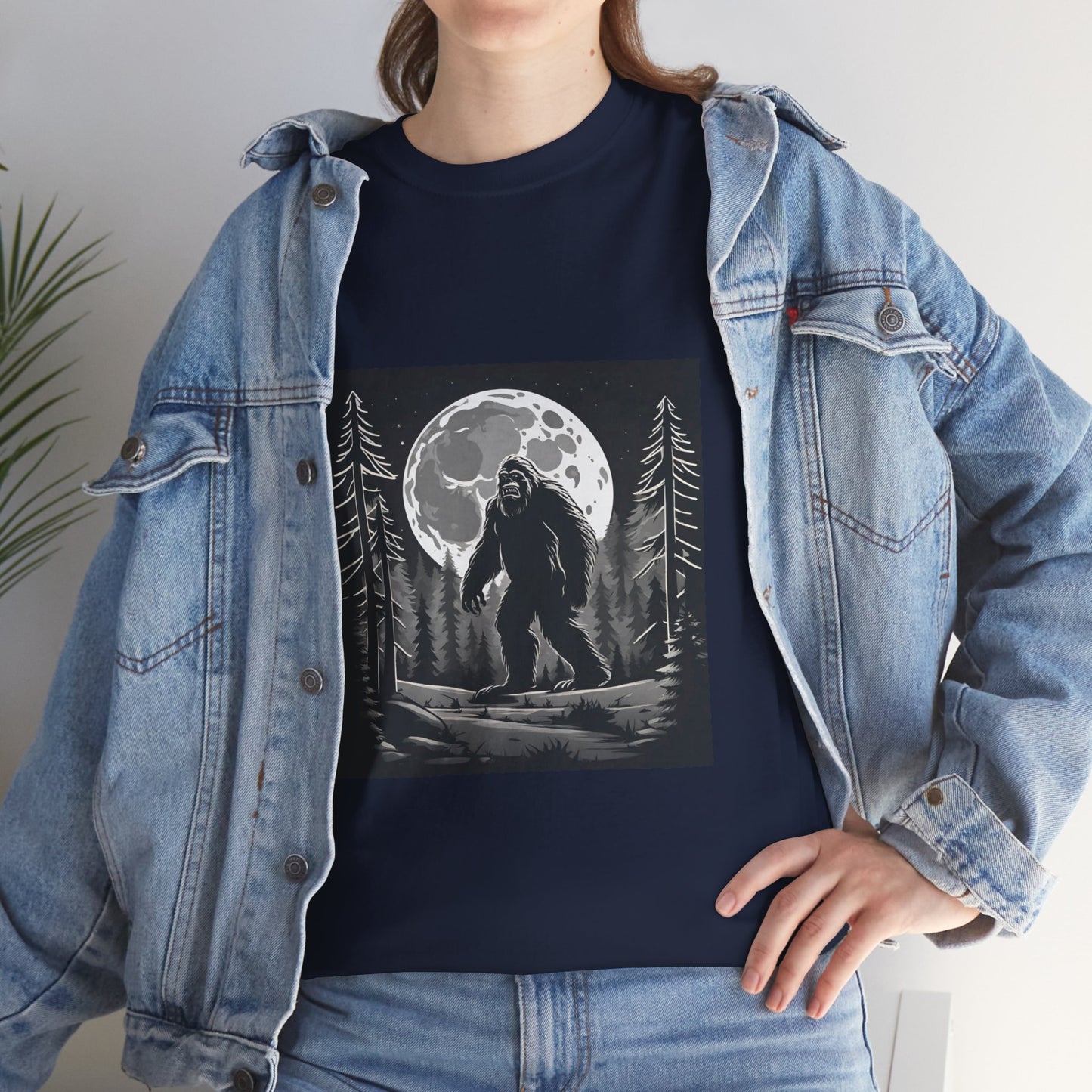 Camisa Bigfoot, camisa Sasquatch, camisa divertida Bigfoot, camisa de senderismo, camisa Yeti, camisa frescaUnisex camiseta de algodón pesado Flashlander