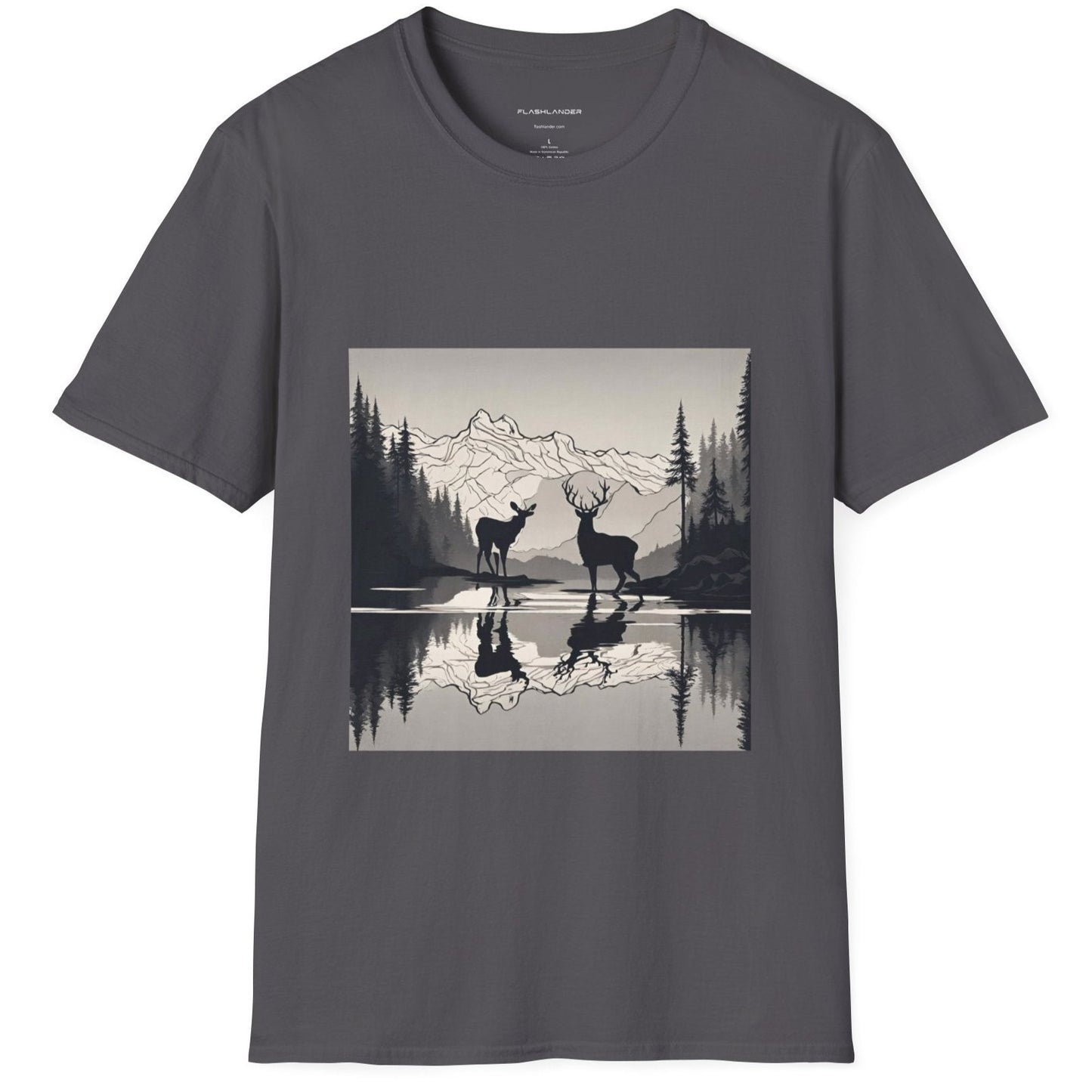 Wilderness Serenity Majestic Mountain Scenery Flashlander Gym Shirt