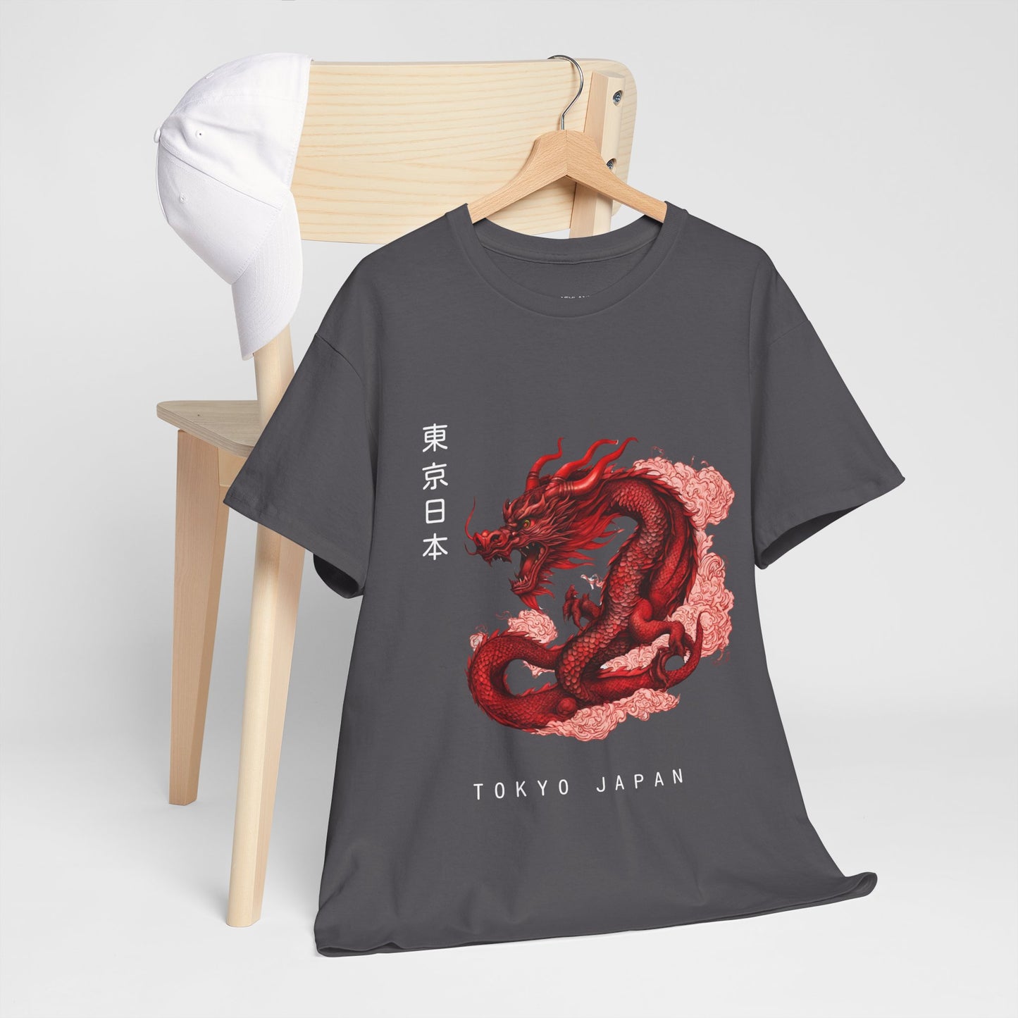 Red Dragon with Custom Japanese Name - Flashlander Gym Shirt