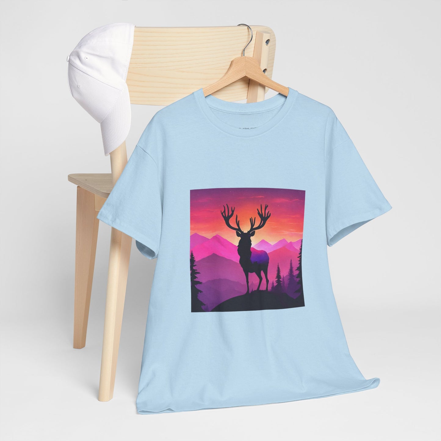 Deer Majestic Sunset Flashlander Gym Shirt