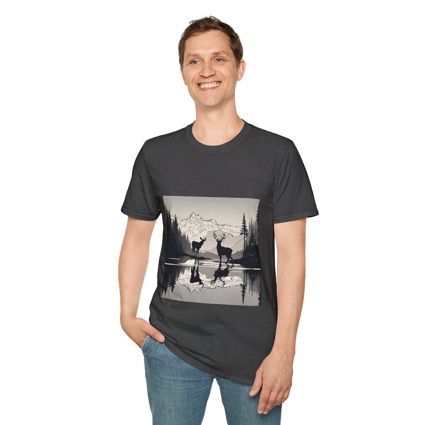 Wilderness Serenity Majestic Mountain Scenery Flashlander Gym Shirt