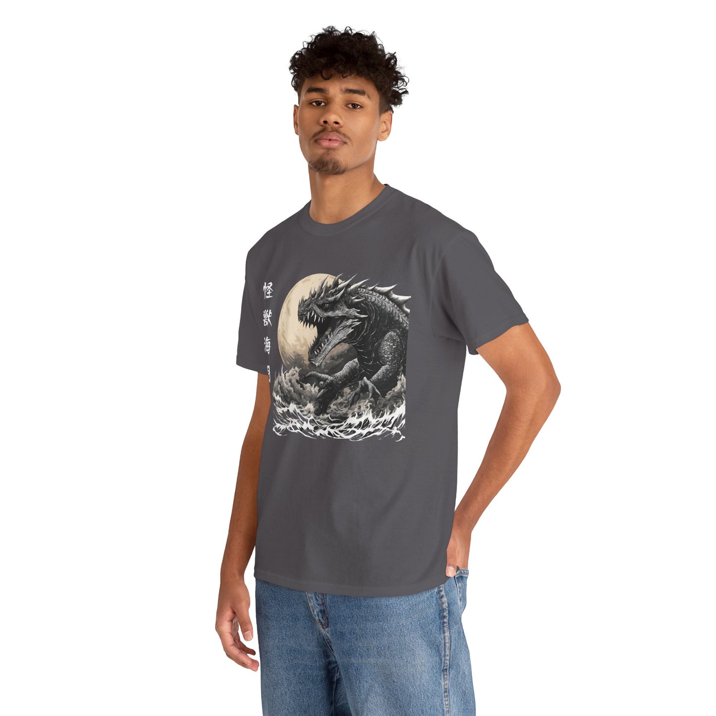 T-shirt de sport Flashlander, le monstre marin Kraken émerge, menace au clair de lune