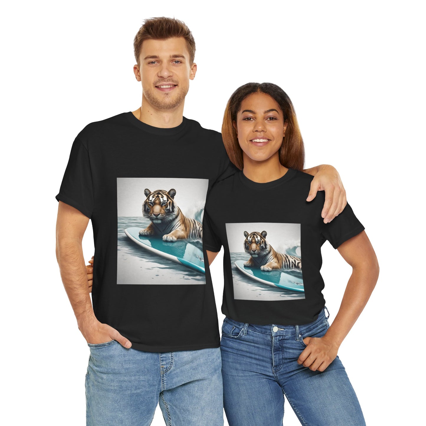 Tiger Surfing Vintage Flashlander Gym Shirt