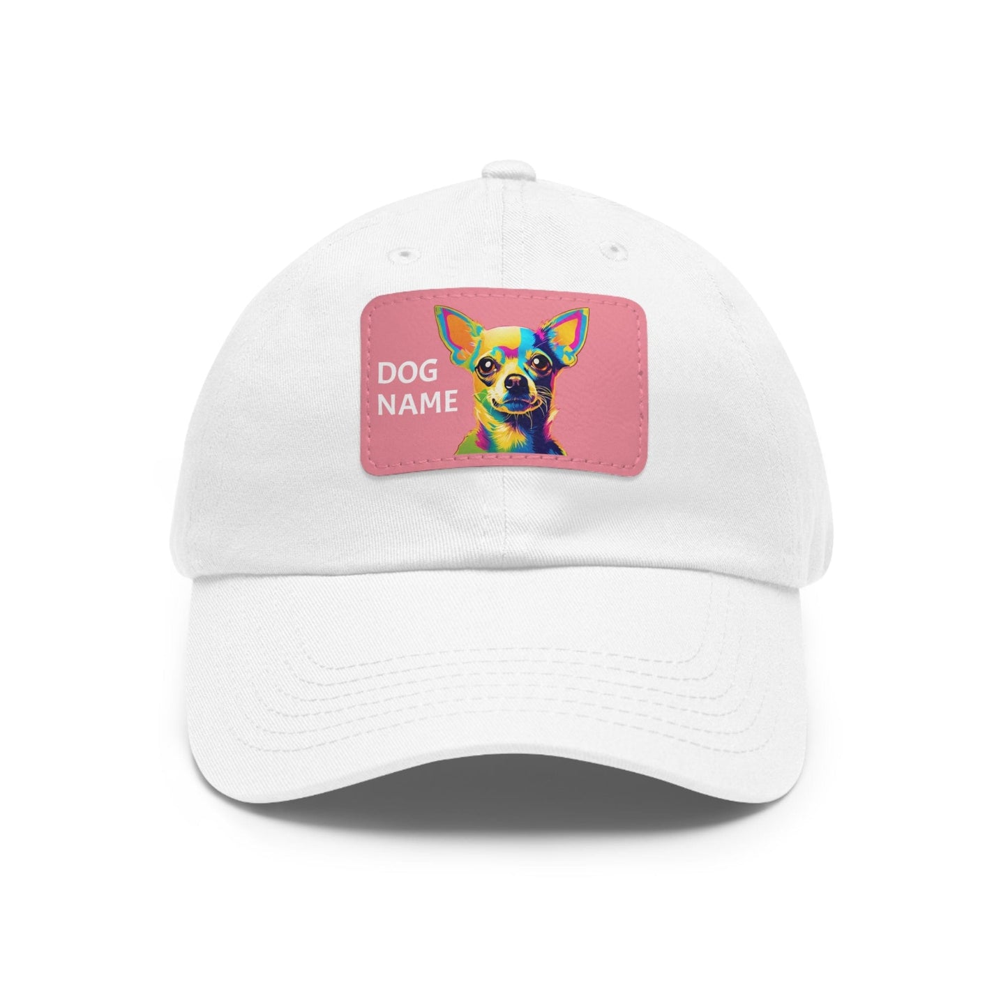 Chihuahua Dog Hat Sportswear Cap Chihuahua Cap Chihuahua Hat Chihuahua Dog Cap Pop Art Hat Dad Hat with Patch (Rectangle) Baseball Cap Custom Hat Flashlander