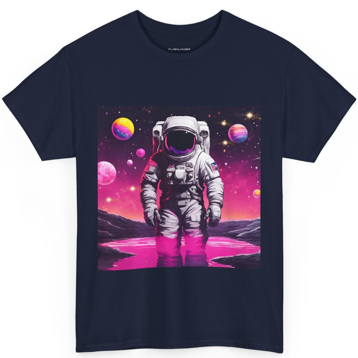 Astronaut Exploring New Worlds Flashlander Gym Shirt